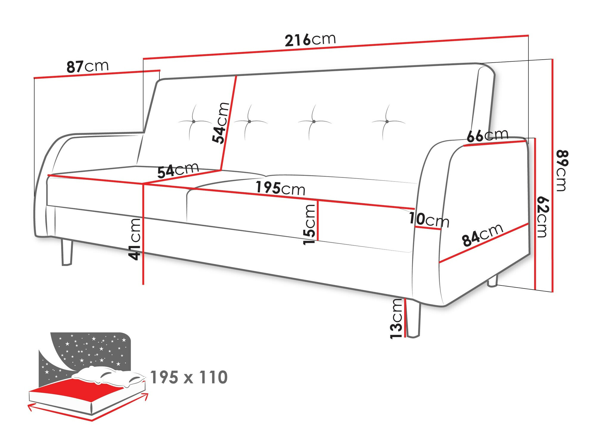 Slaapbank Comfivo Finis