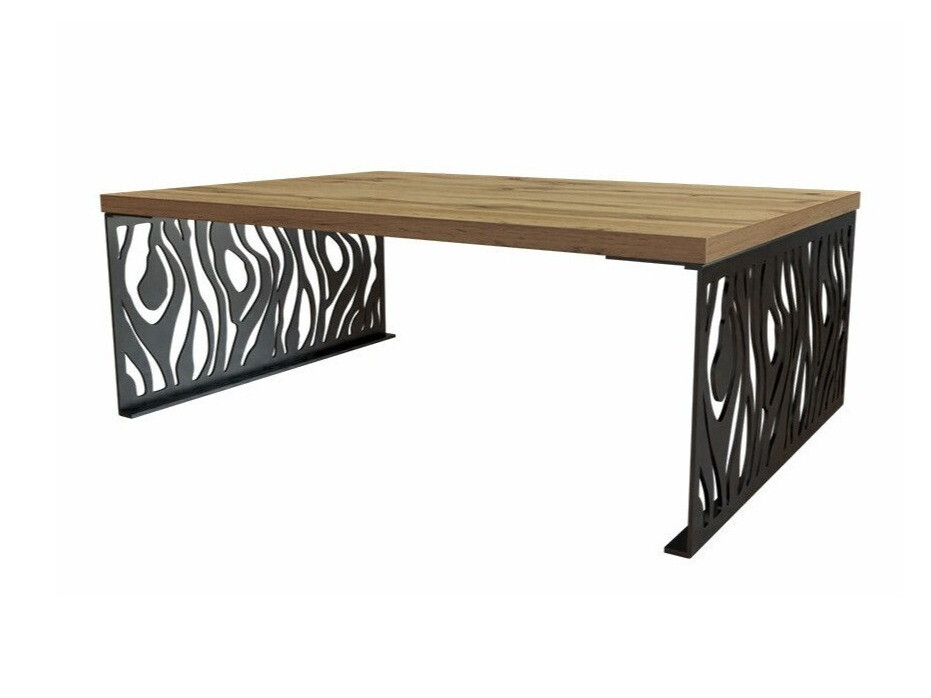 Salontafel Germantown 108 (Eiken + Matzwart)