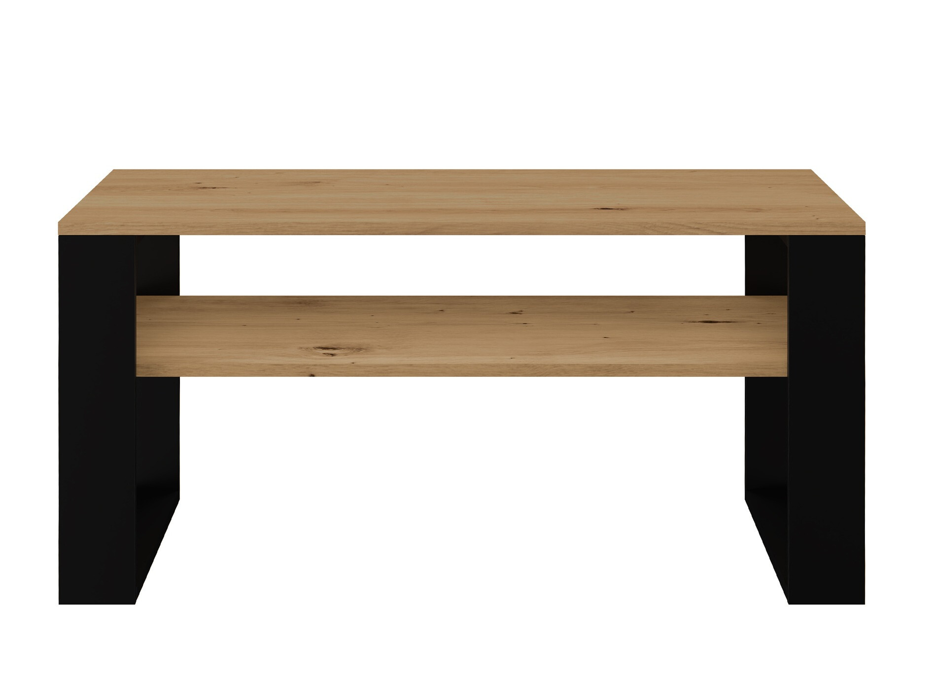 Salontafel Mandeville 208 (Artisan eiken + Zwart)