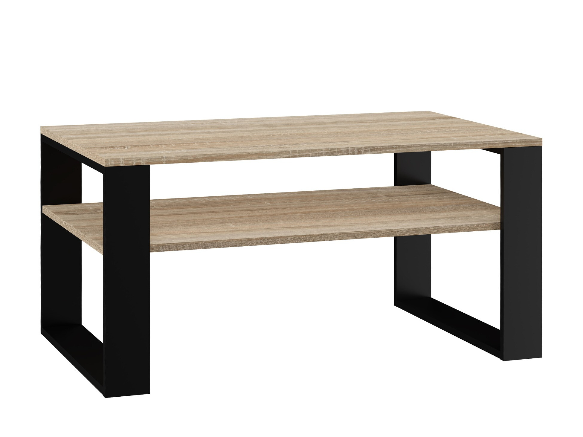 Salontafel Mandeville 208 (Sonoma eik + Zwart)