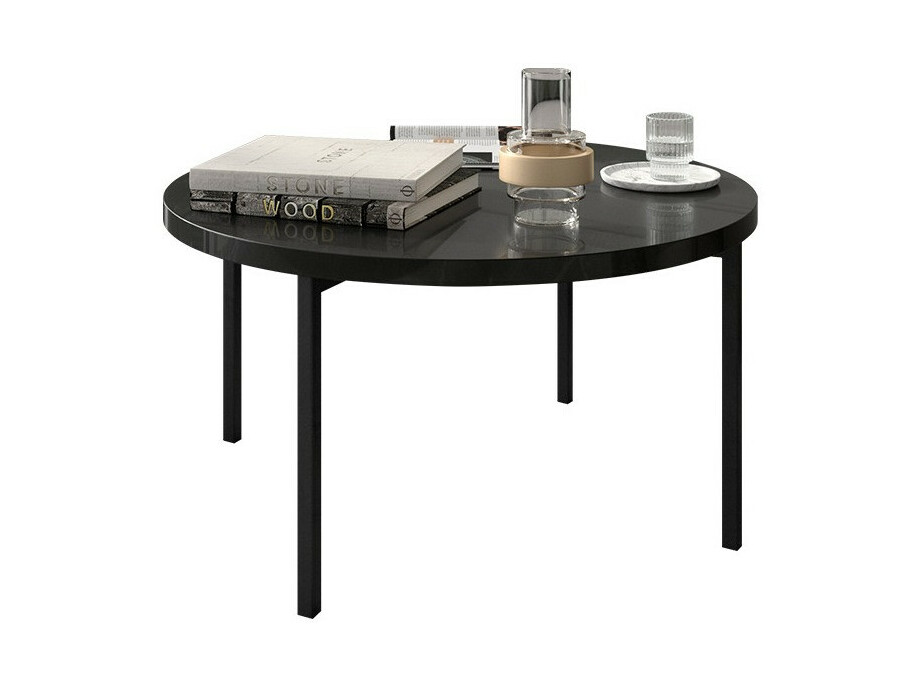 Salontafel Providence 178 (Glanzend zwart + Zwart)