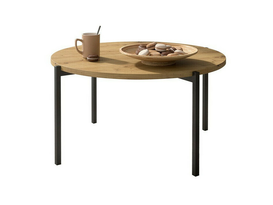 Salontafel Providence 180 (Artisan eiken + Zwart)