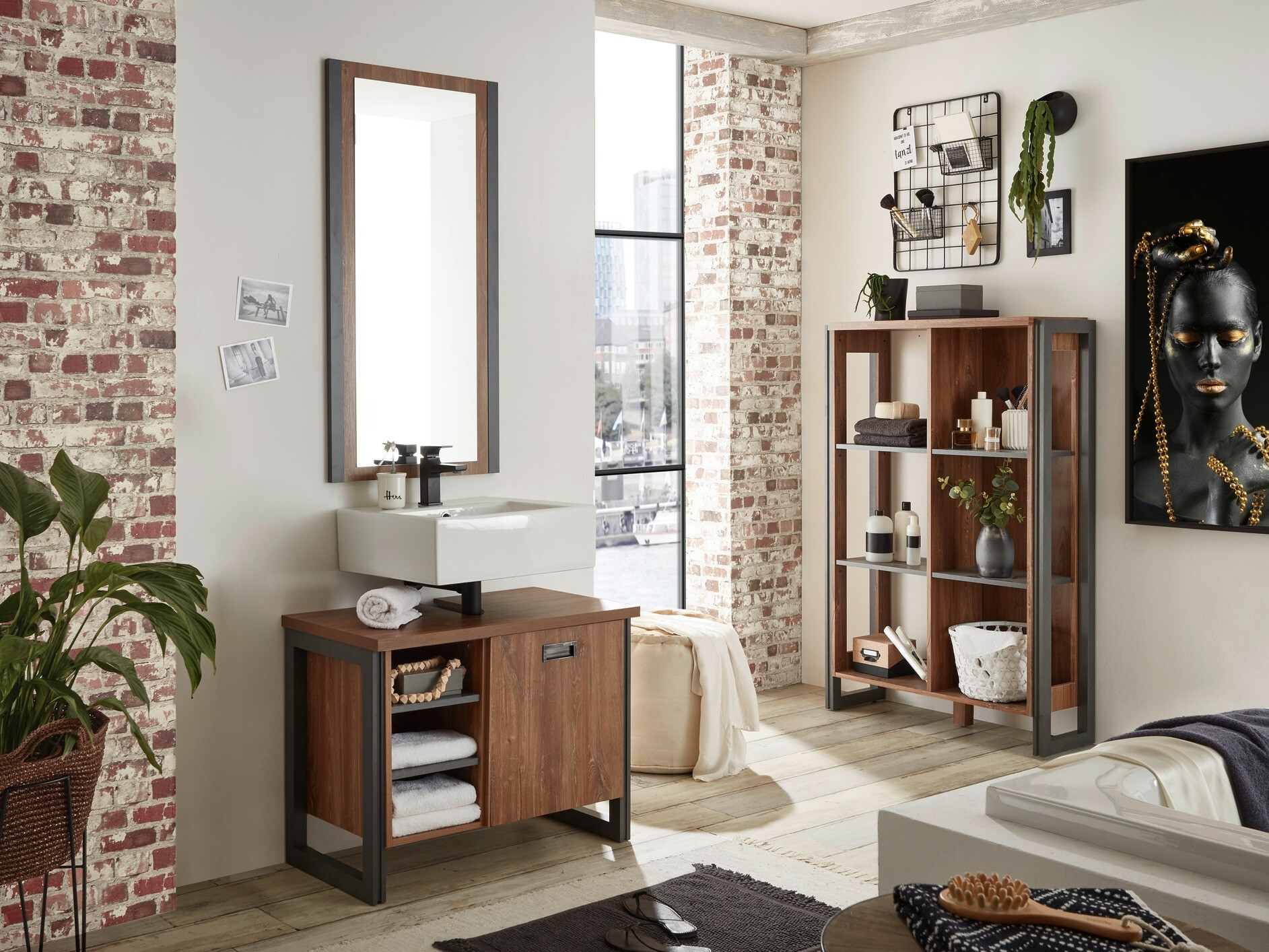 Staand badkamermeubel voor een wastafel Virmeli 139