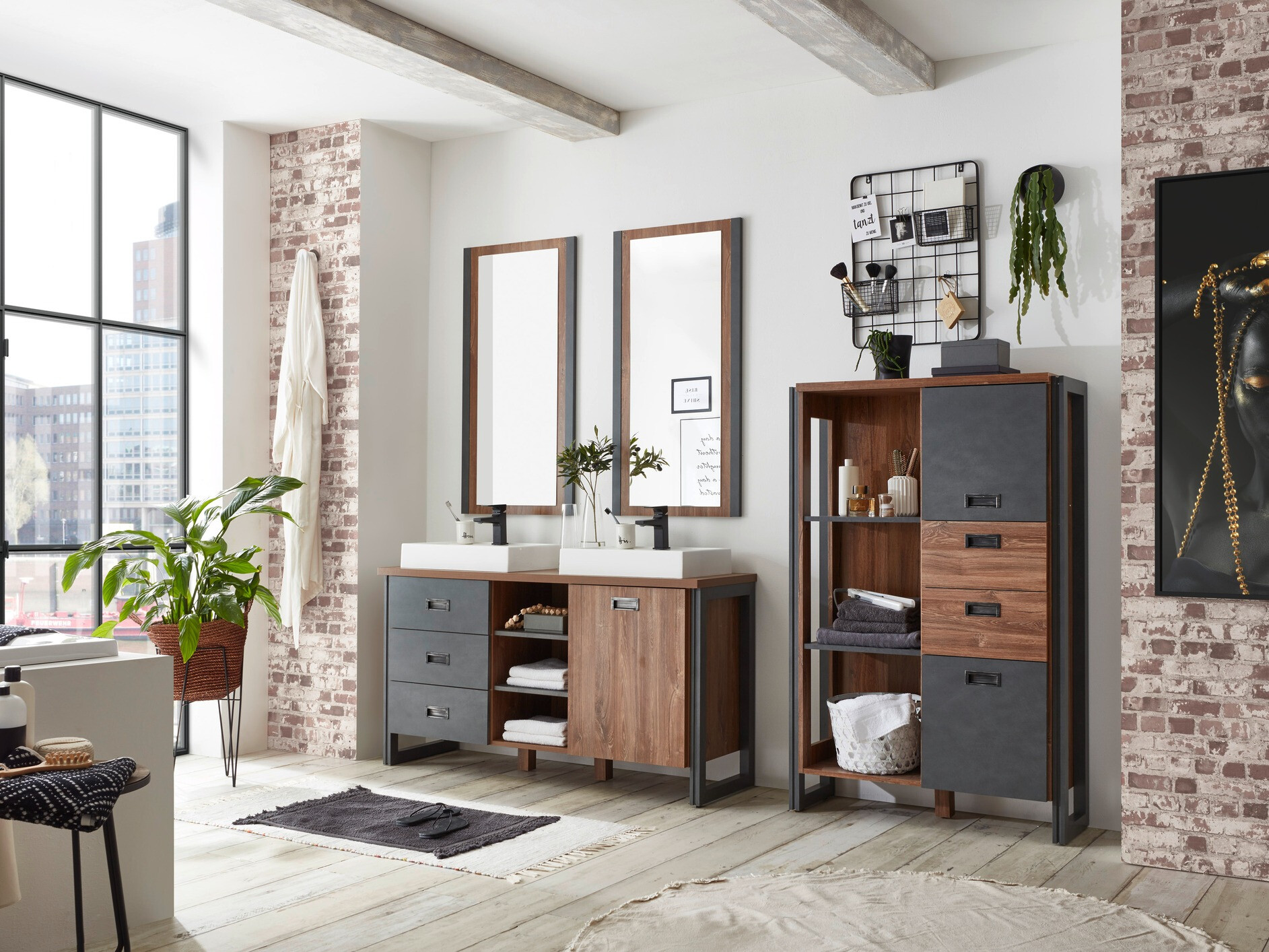 Staand badkamermeubel voor een wastafel Virmeli 141