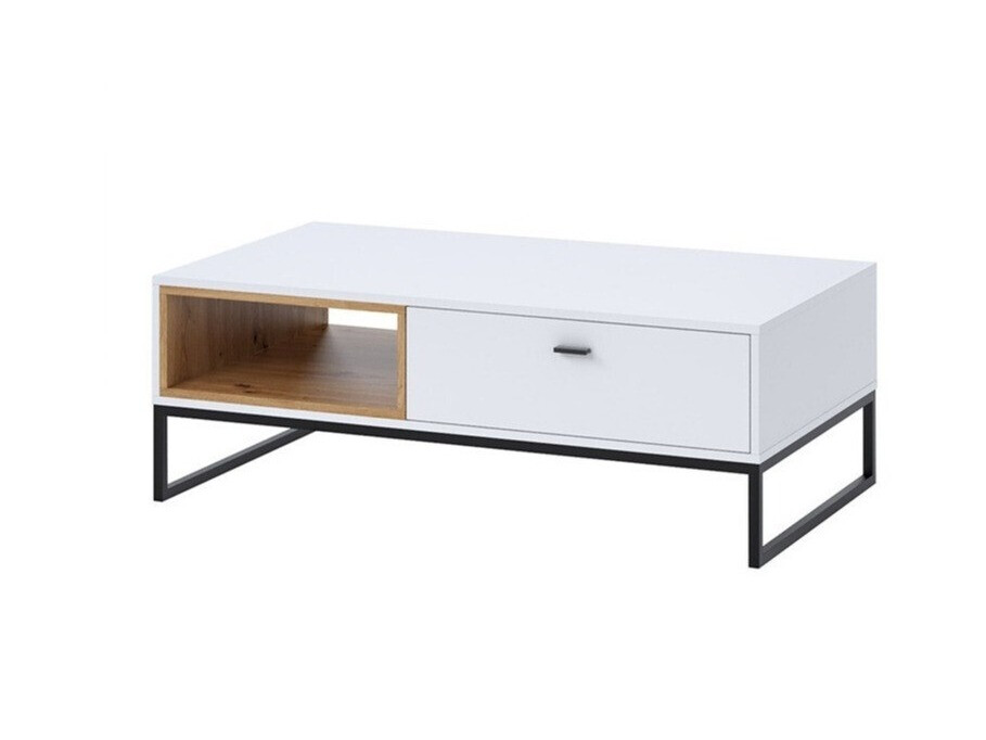 Salontafel Baltesi 103 (Wit + Artisan eiken)