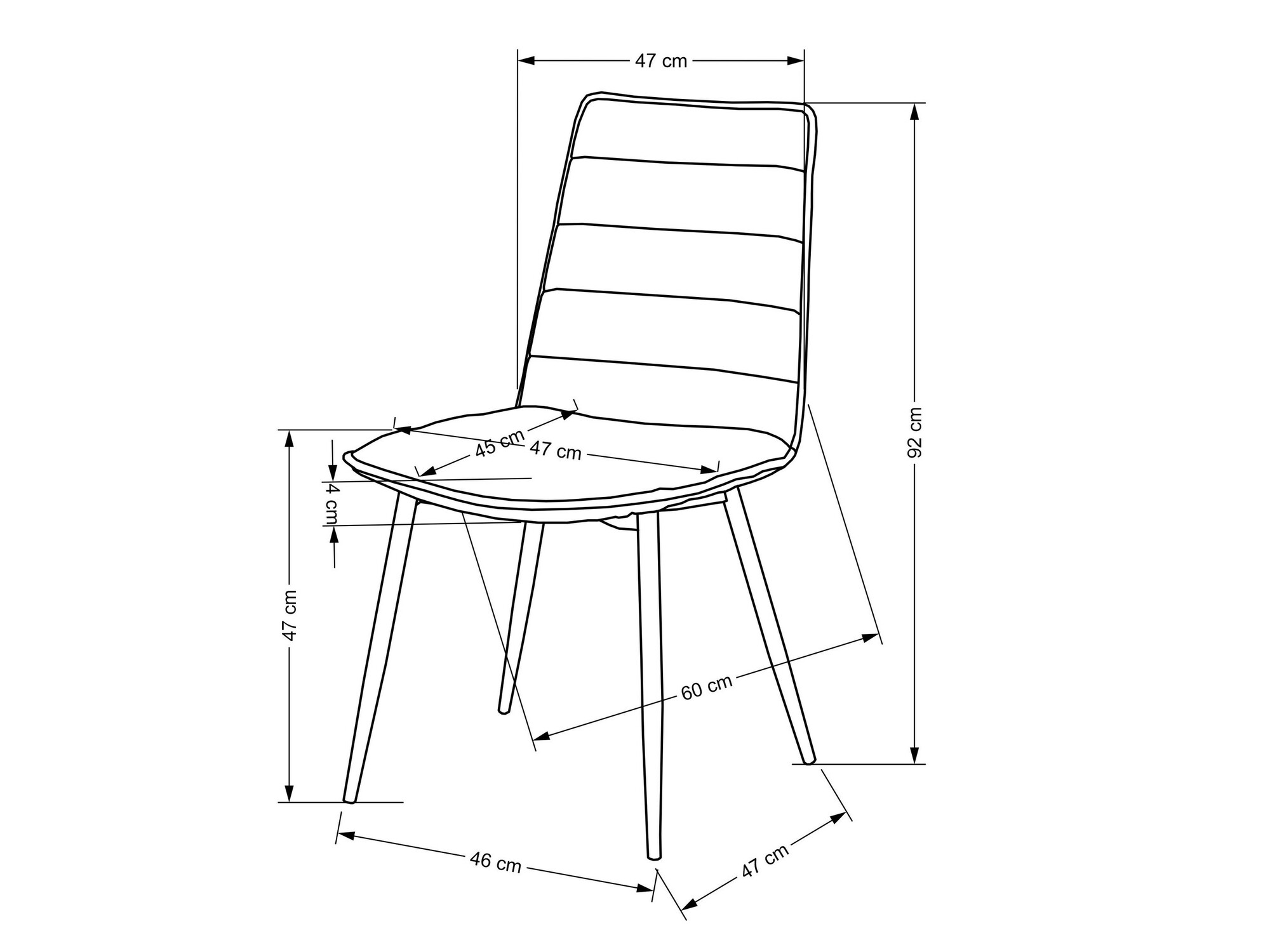 Stoel Houston 1639 (Geel)