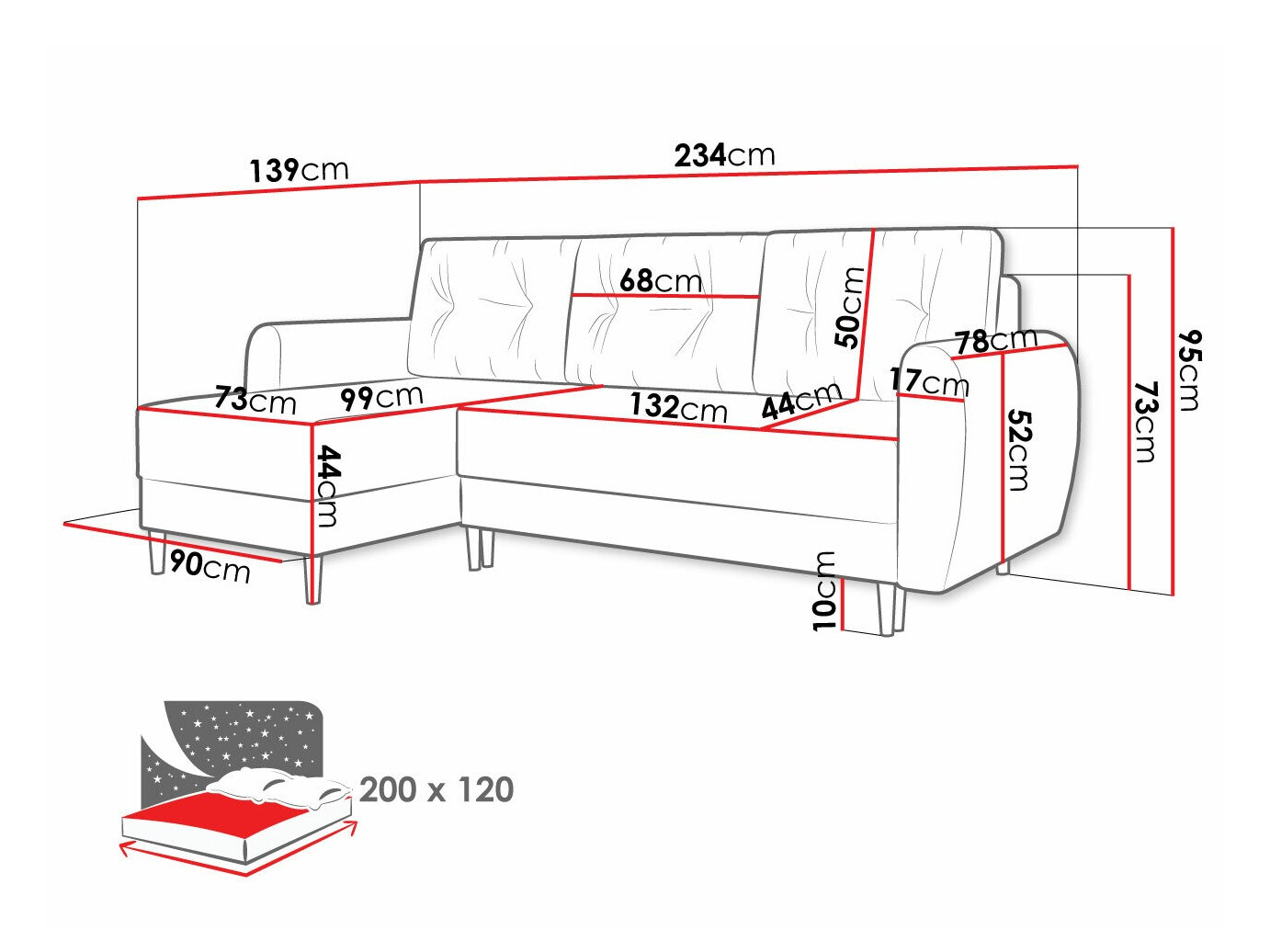 Hoekbank Memphis 109 (Itaka 14)