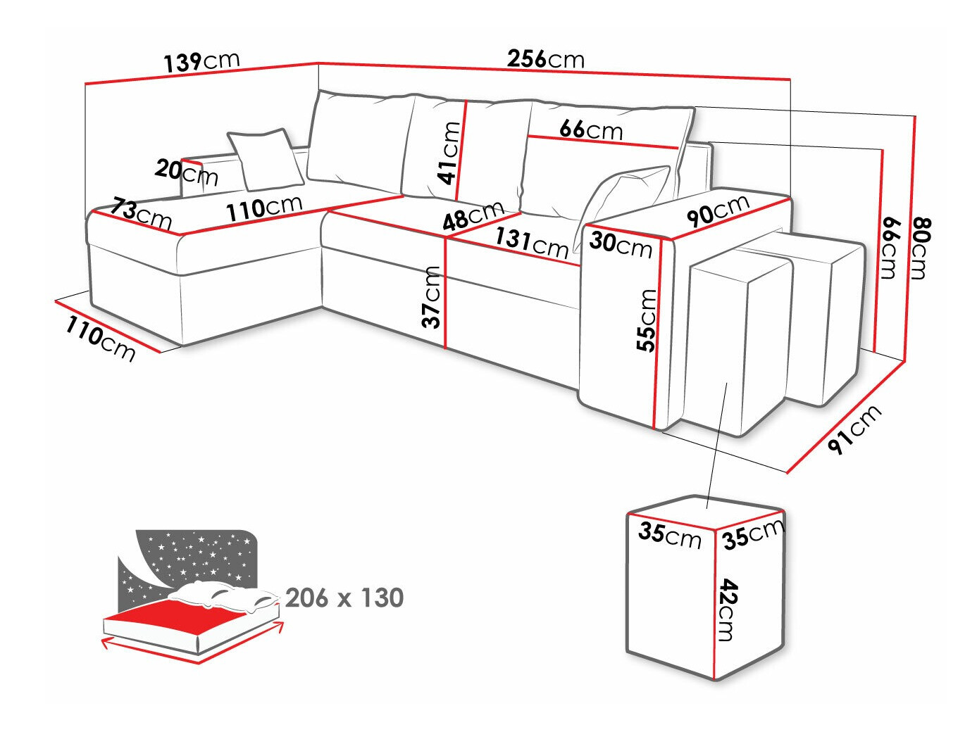 Hoekbank Memphis 124 (Mikrofaza 09 + Mikrofaza 10)