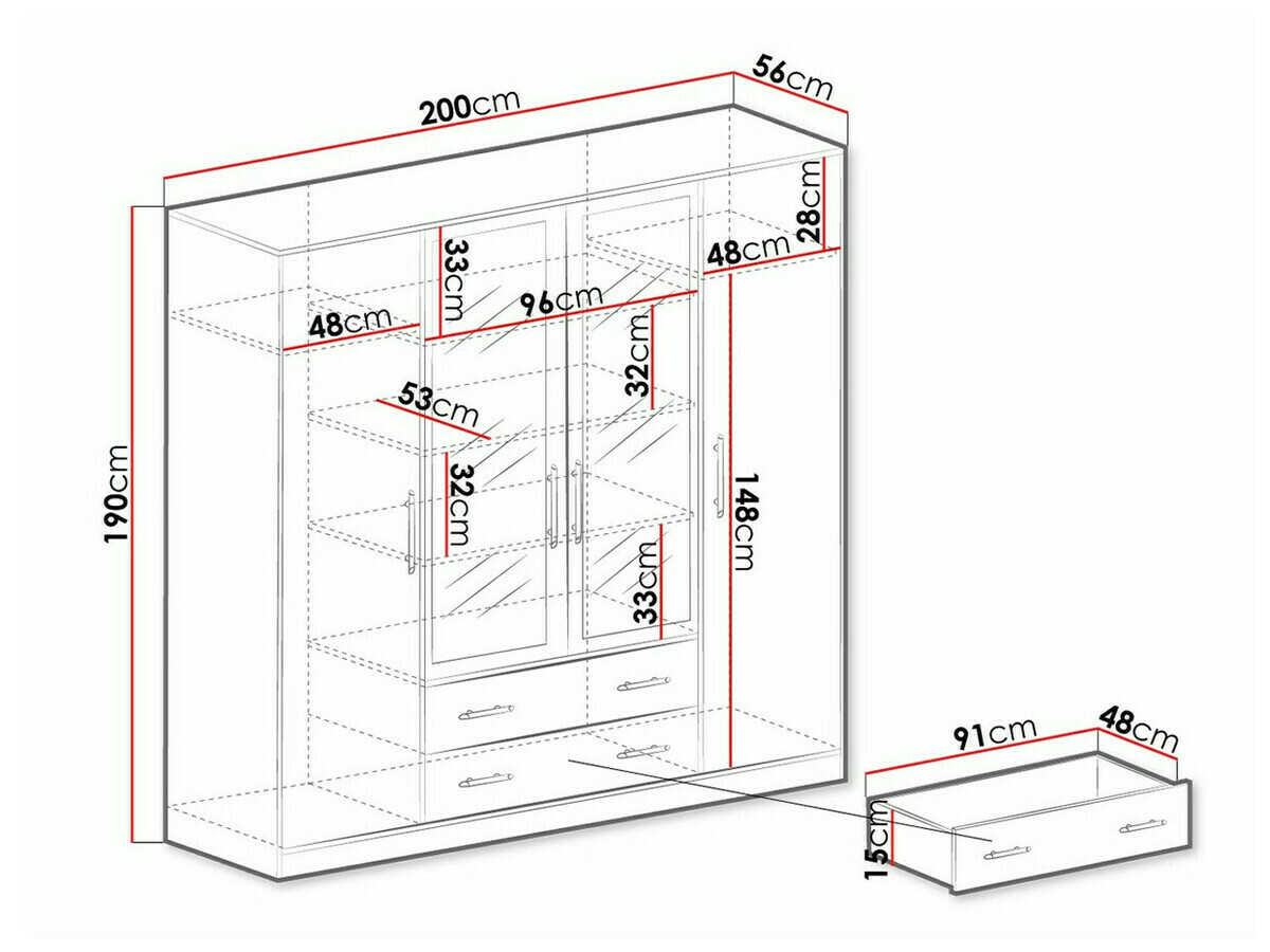 Kledingkast Cavmero 101 (Artisan eiken)
