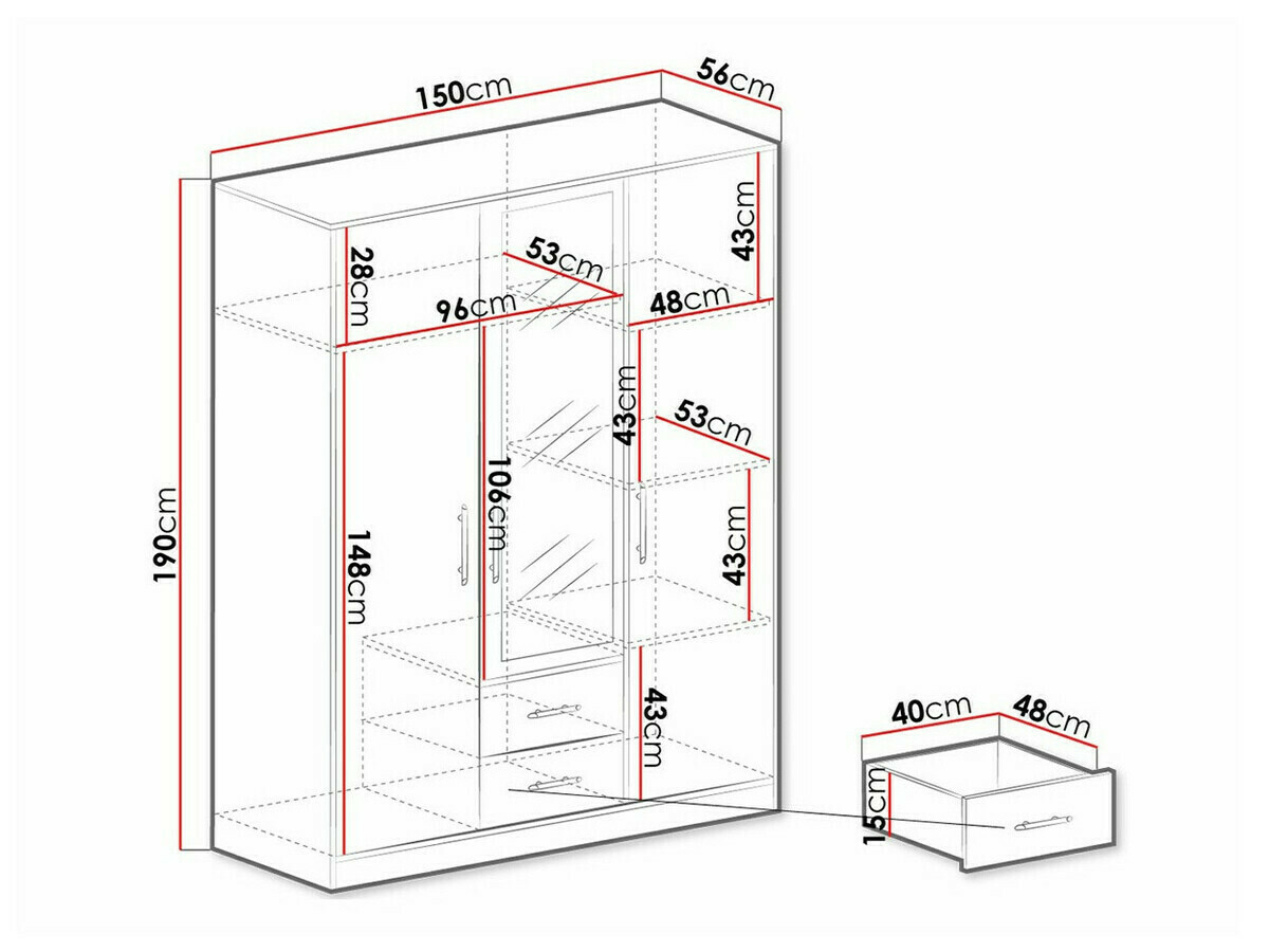 Kledingkast Cavmero 103 (Artisan eiken)