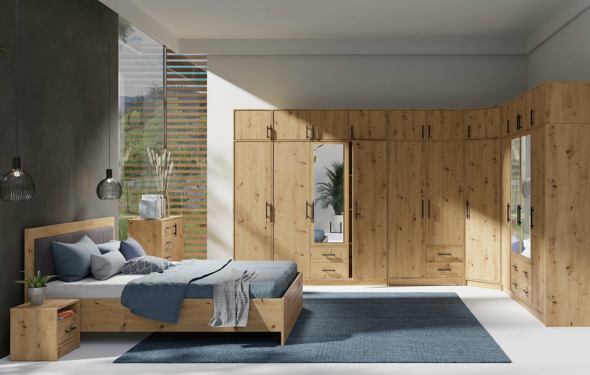 Kledingkast Cavmero 104 (Artisan eiken)