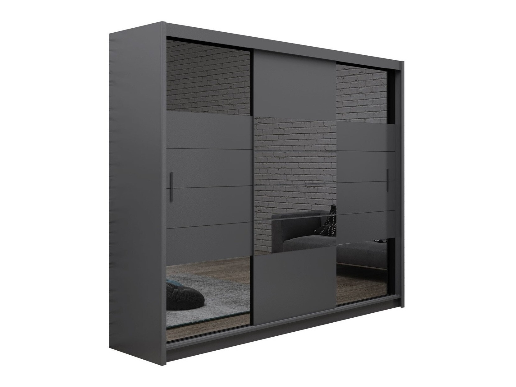 Kledingkast Honolulu 102 (Grafiet)