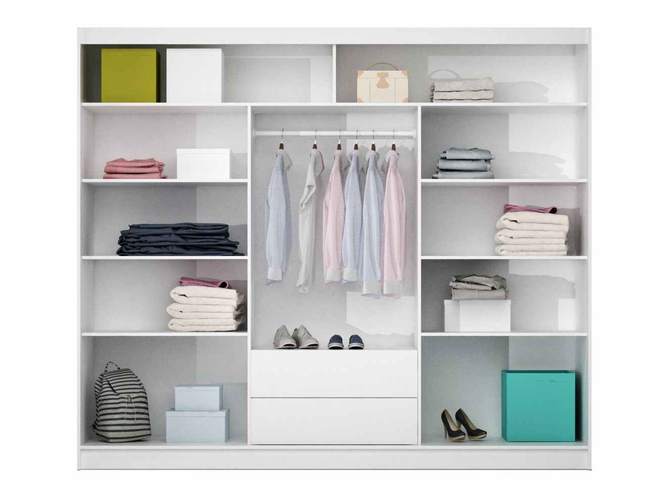 Kledingkast Honolulu 102 (Grafiet)