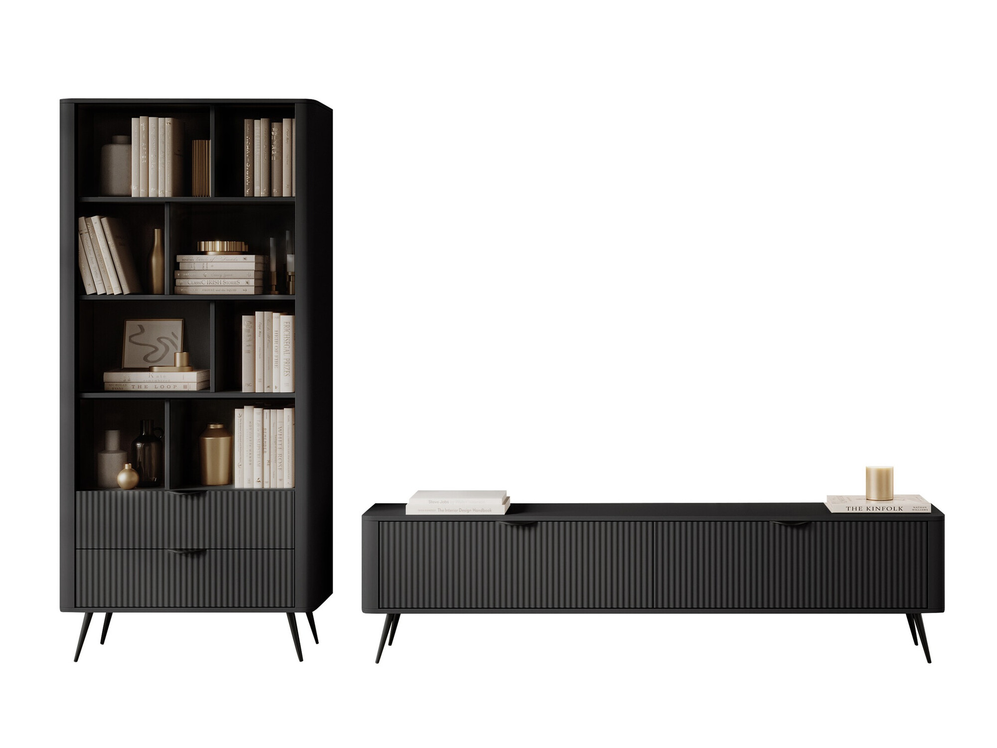 Woonkamerset Versoe 107 (Grafiet)