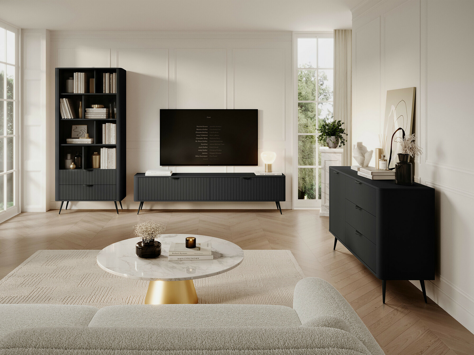 Woonkamerset Versoe 108 (Grafiet)