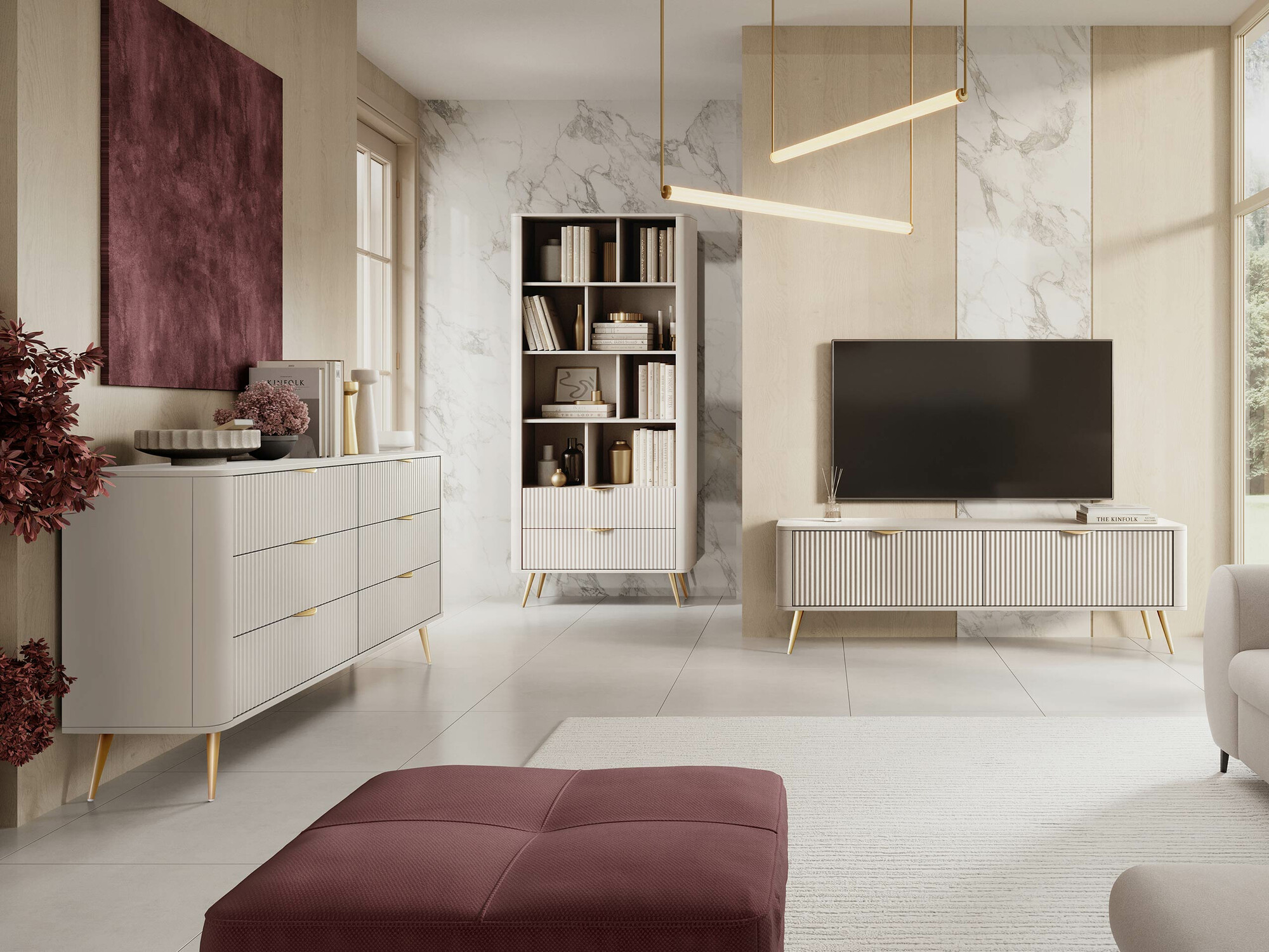 Woonkamerset Versoe 109 (Beige)