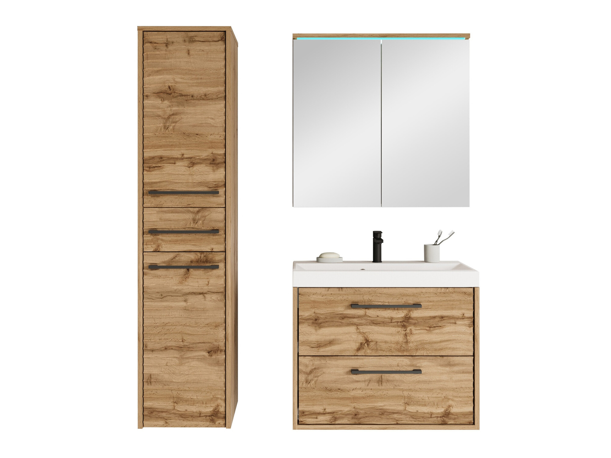 Badkamerset Sarasota 173 (Wotan eik)