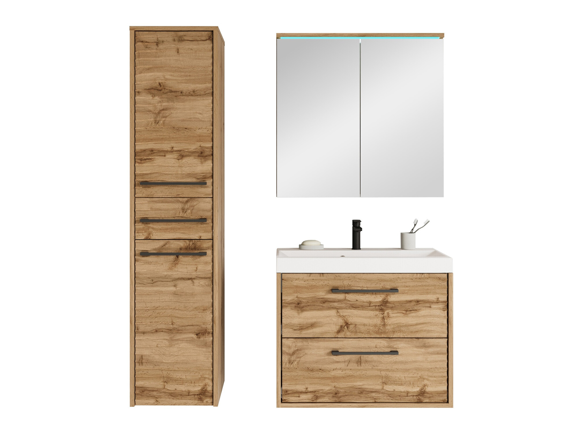 Badkamerset Sarasota 173 (Wotan eik)