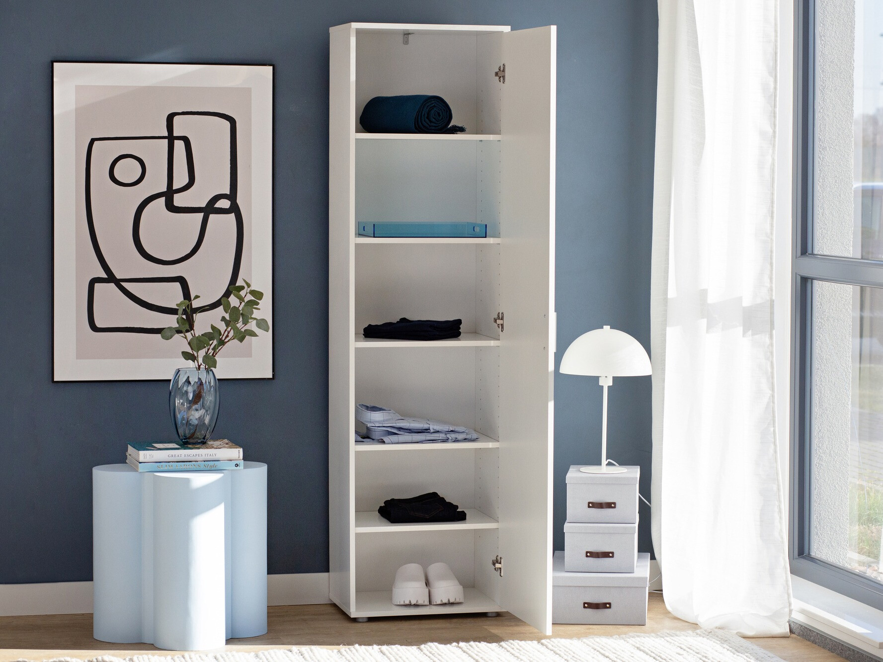 Boekenkast Bristol 200 (Wit)