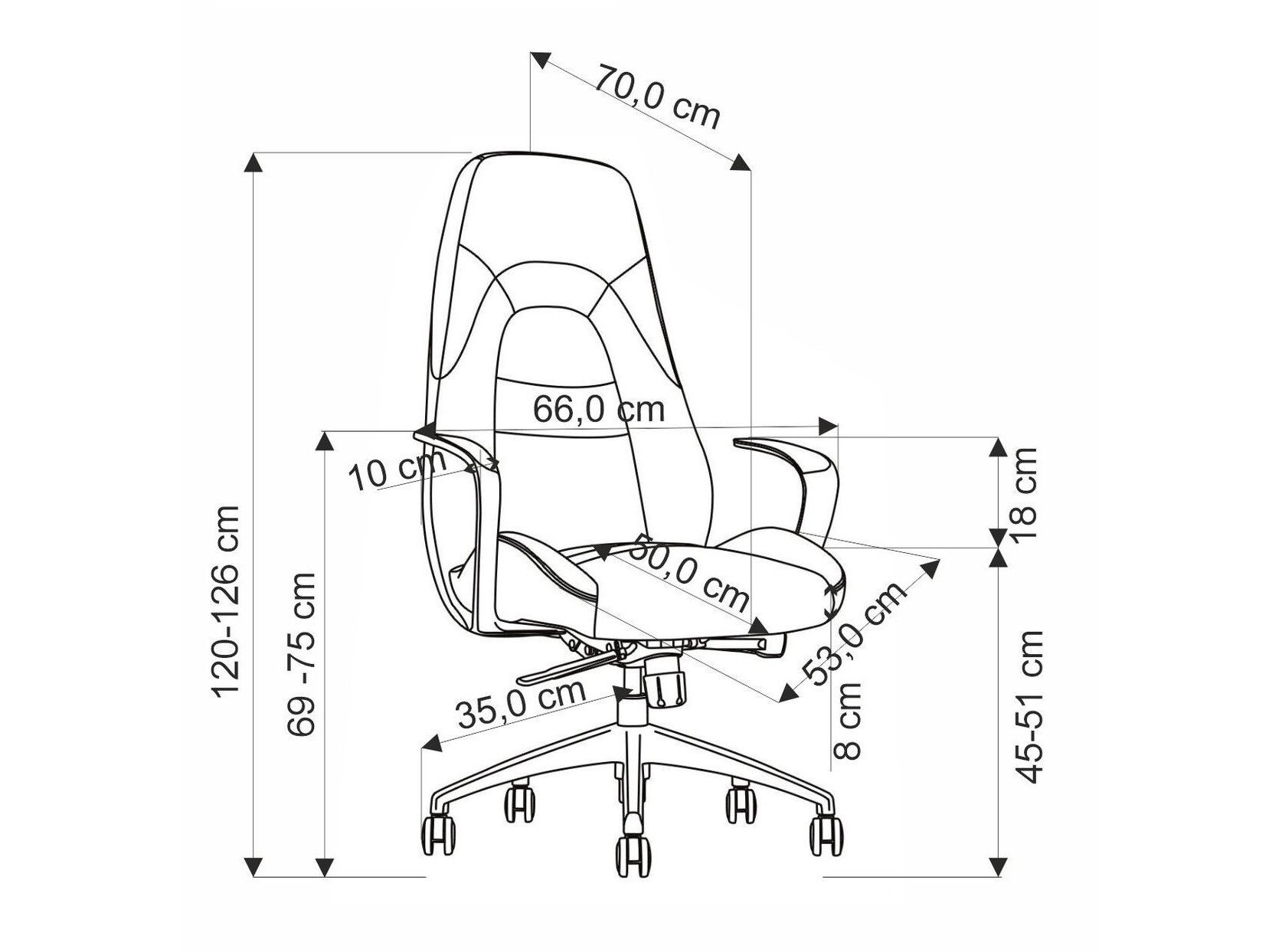 Bureaustoel Houston 1654