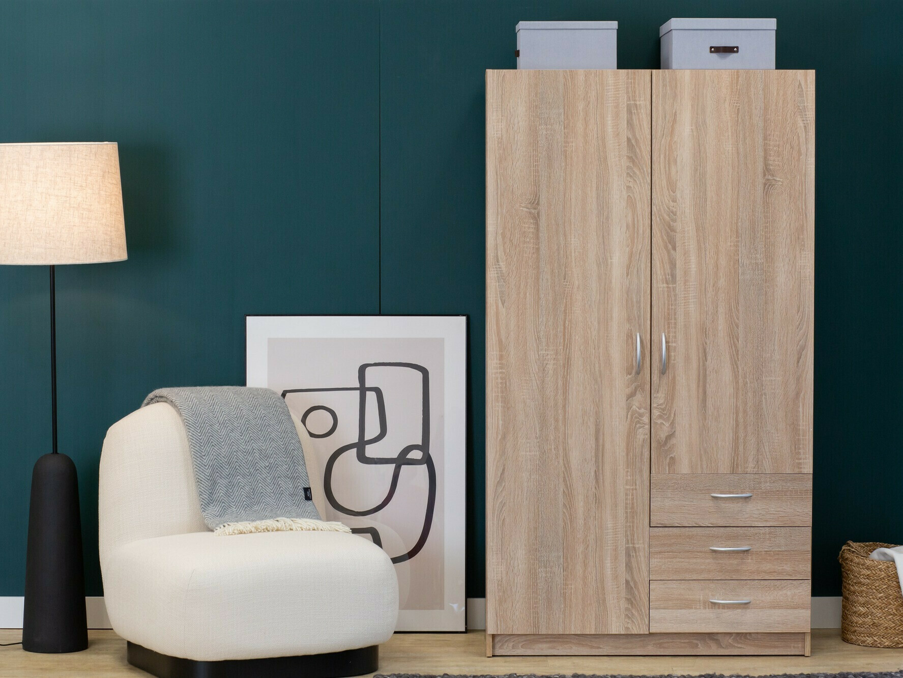 Kledingkast Bristol 198 (Sonoma eik)