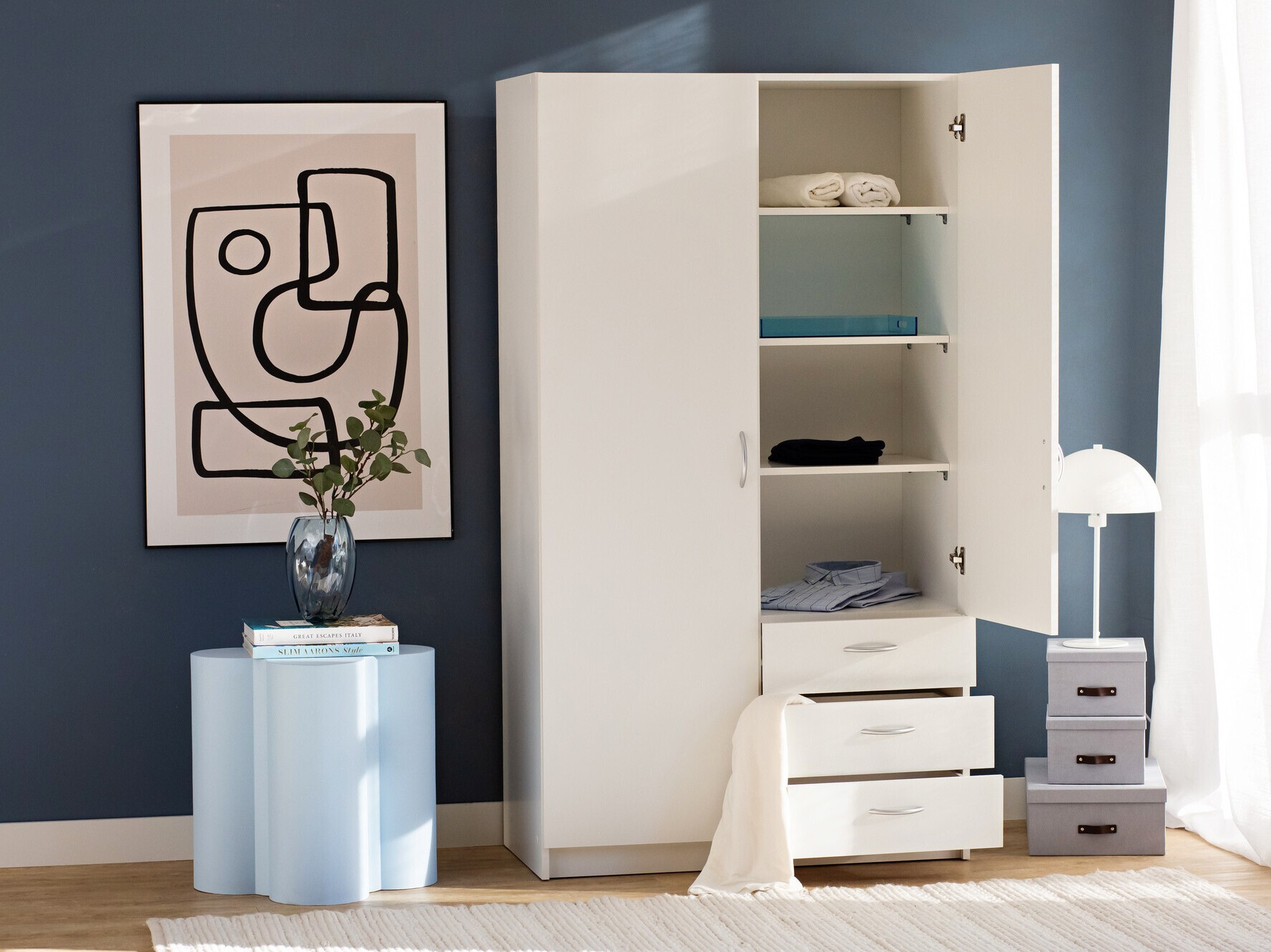 Kledingkast Bristol 198 (Wit)