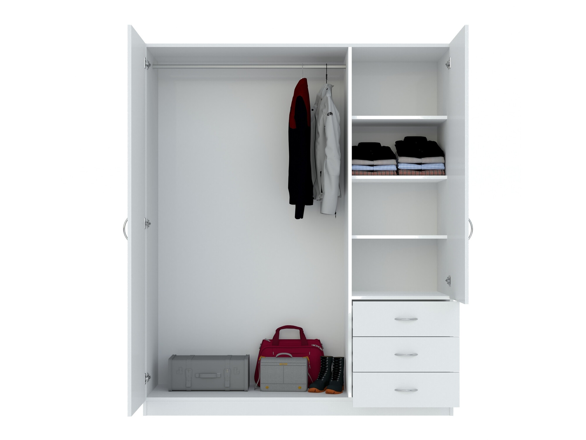 Kledingkast Bristol 199 (Wit)