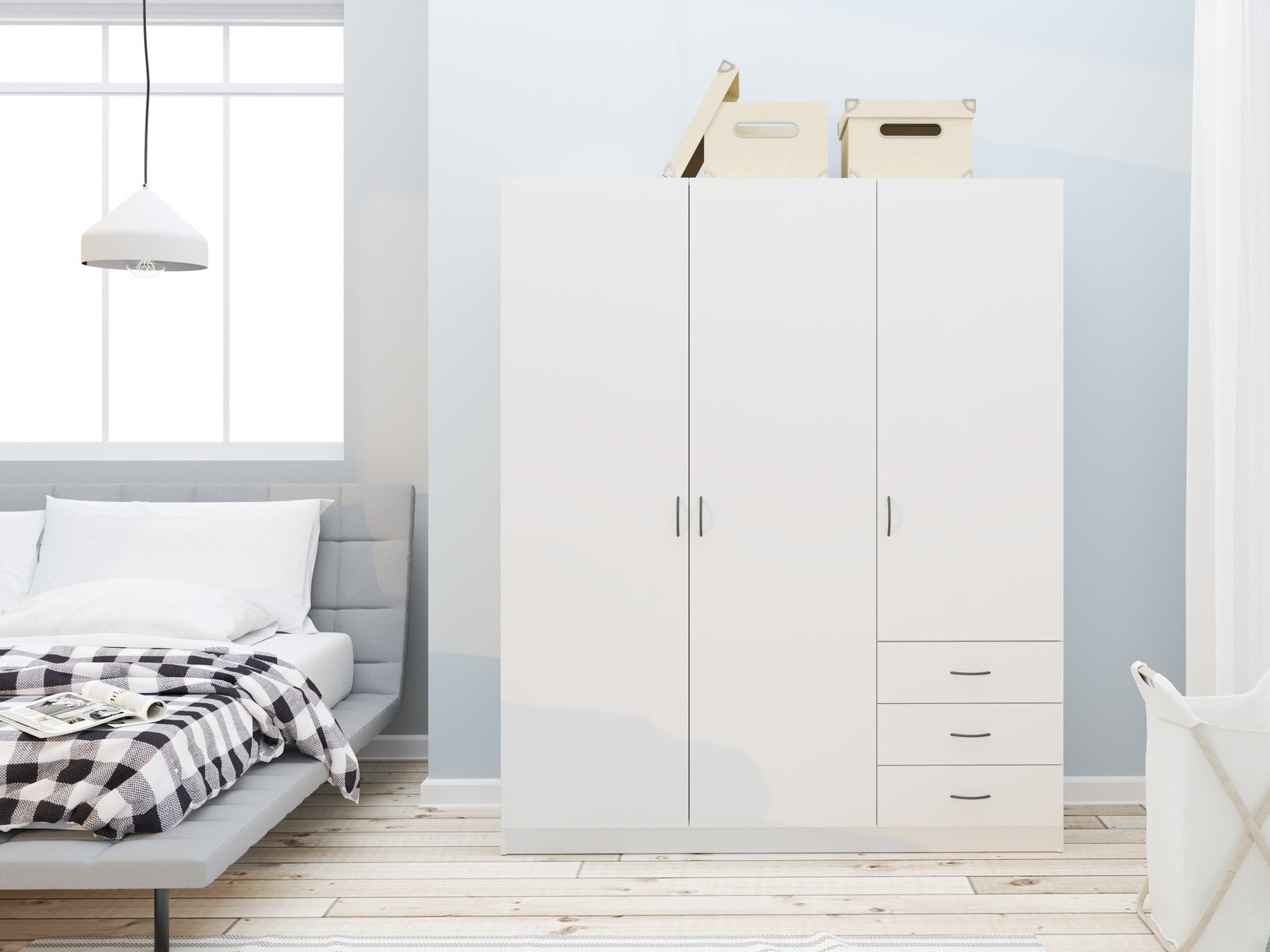 Kledingkast Bristol 199 (Wit)