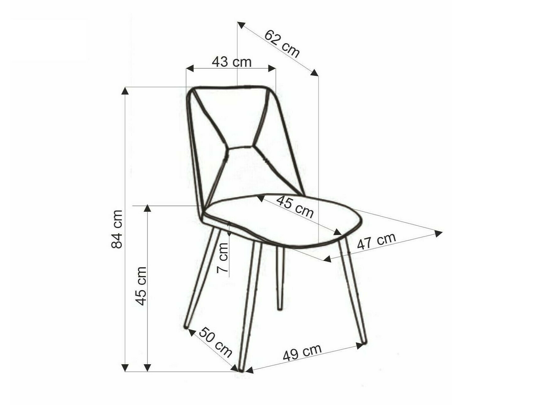 Stoel Houston 1671 (Grijs)