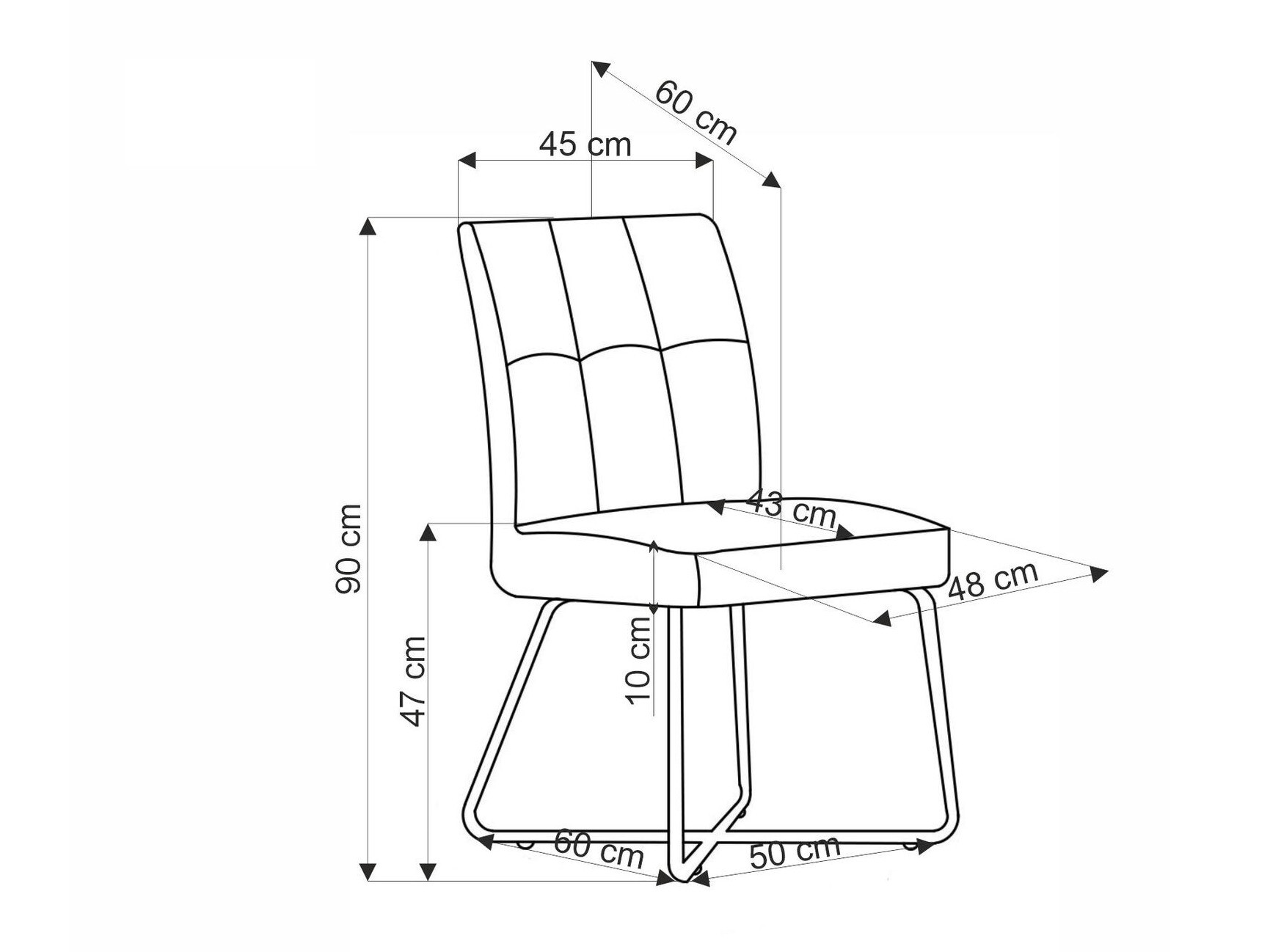 Stoel Houston 1674 (Grijs)
