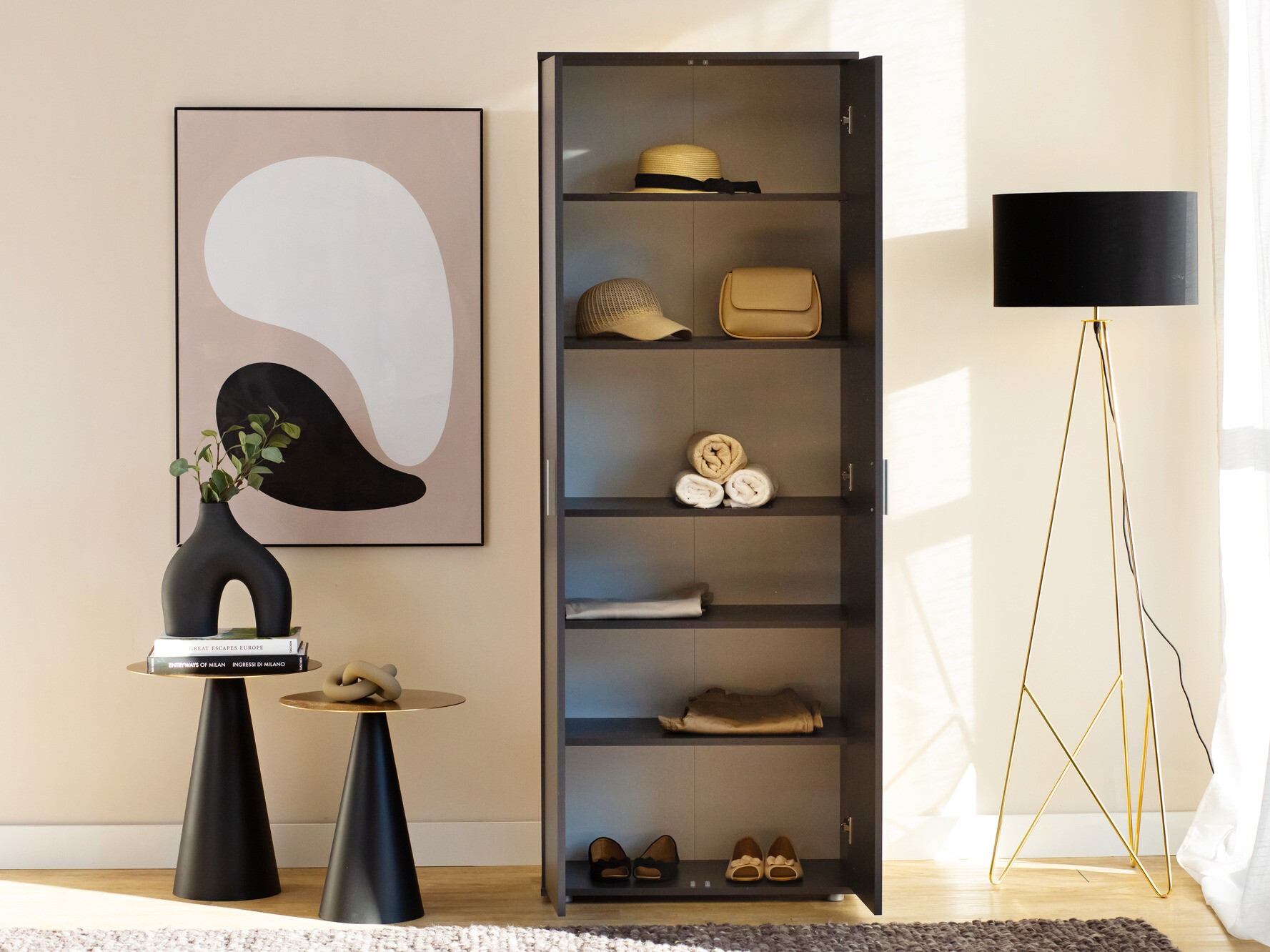 Boekenkast Bristol 201 (Antraciet)