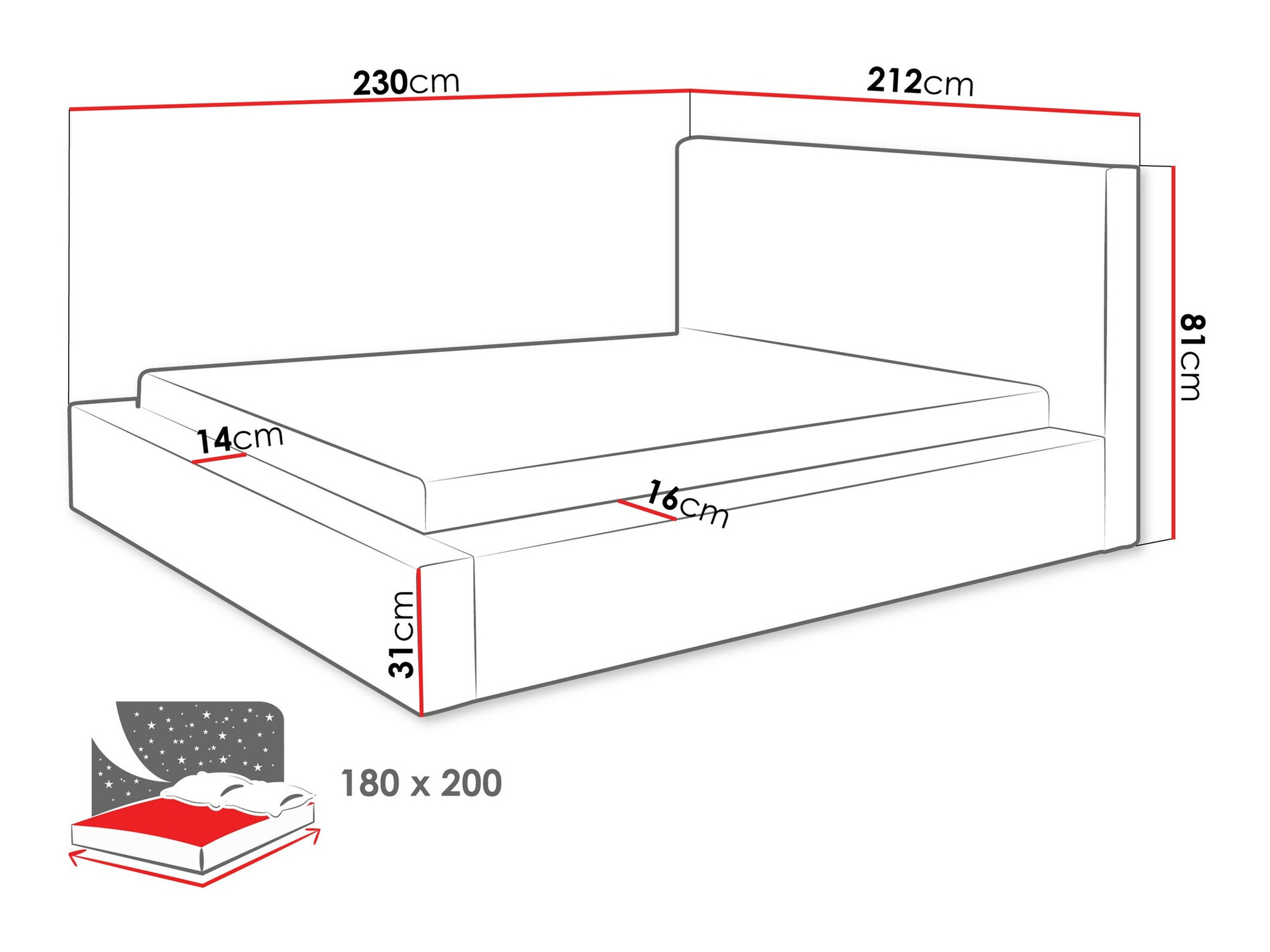 Bed TrendyNest 107 (Top 02)