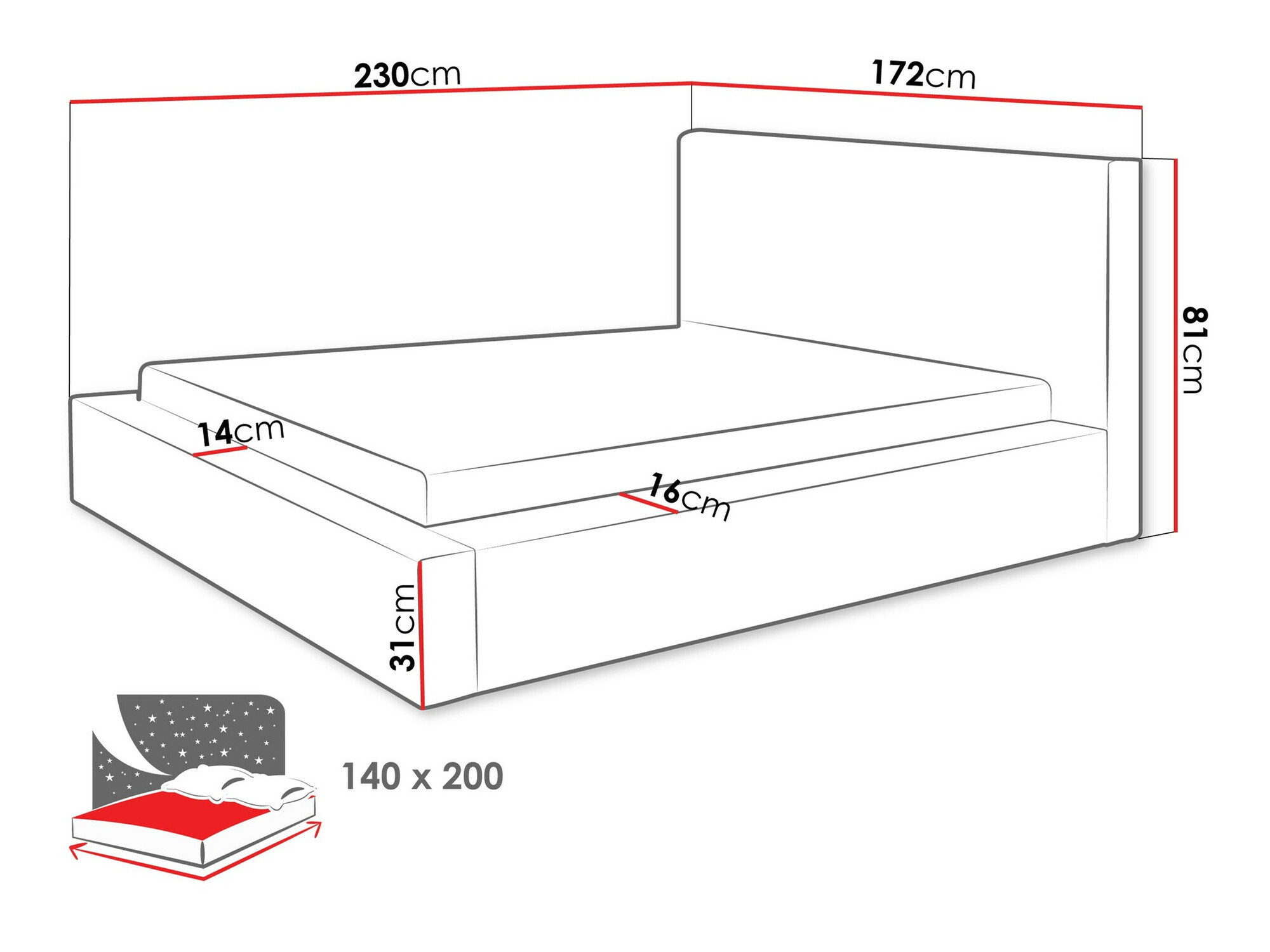 Bed TrendyNest 107 (Top 100)