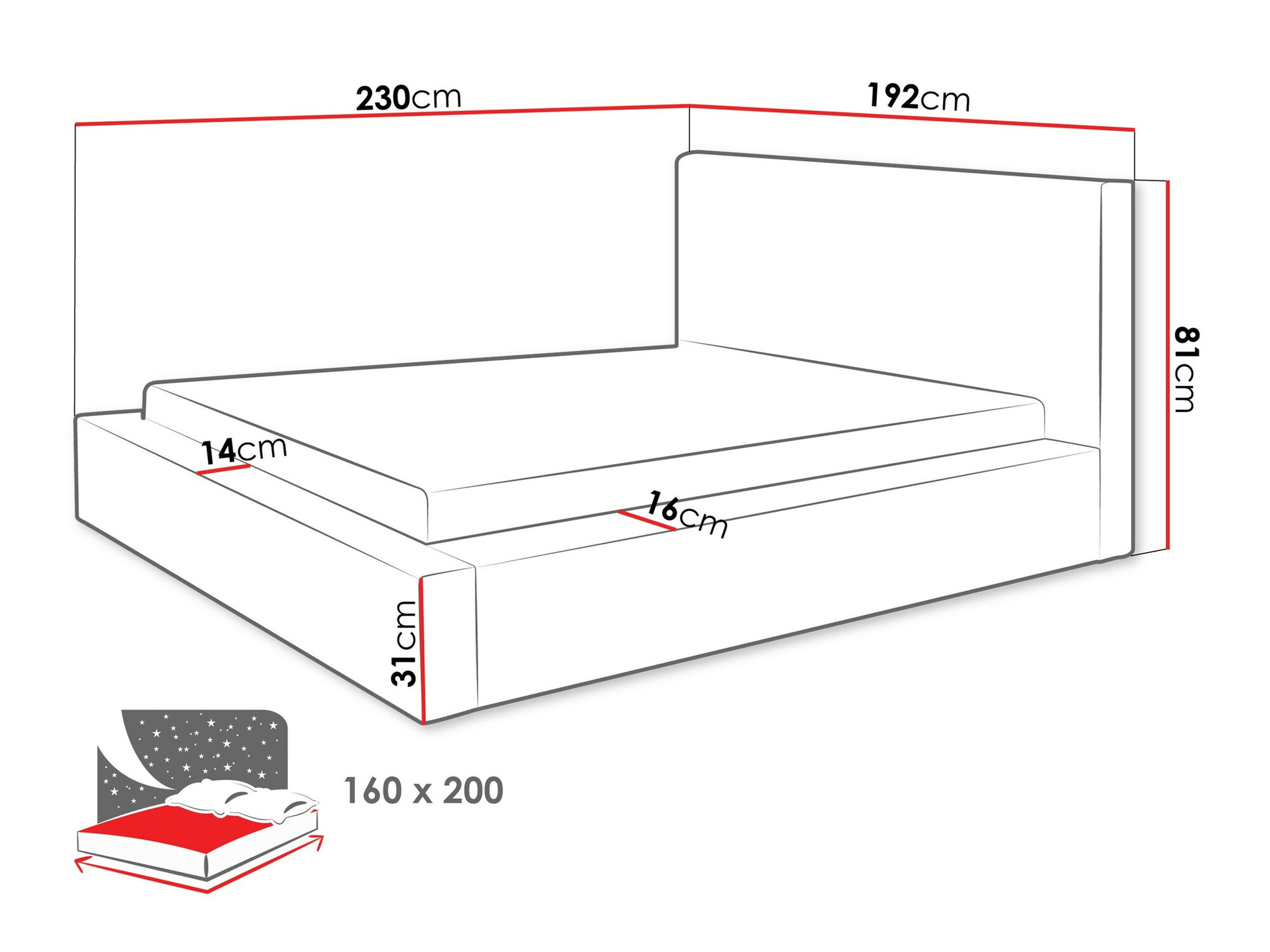 Bed TrendyNest 107 (Top 100)