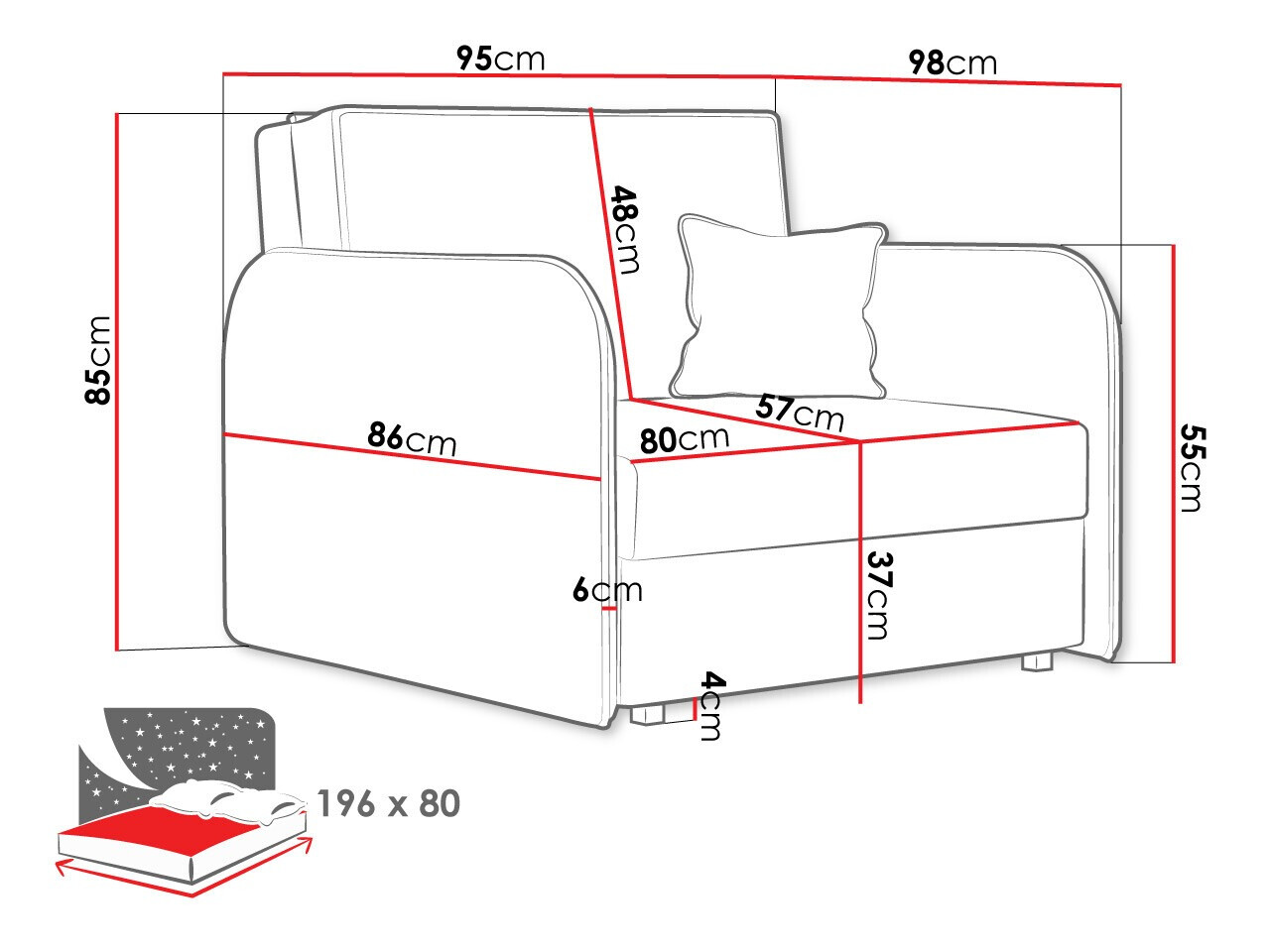 Fauteuil Columbus 125 (Again 11)