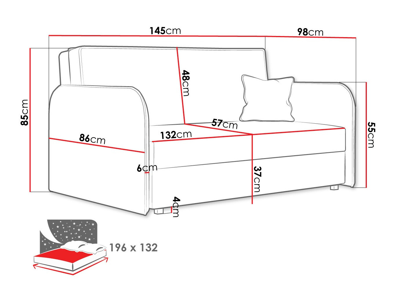 Slaapbank Columbus 123 (Again 06)
