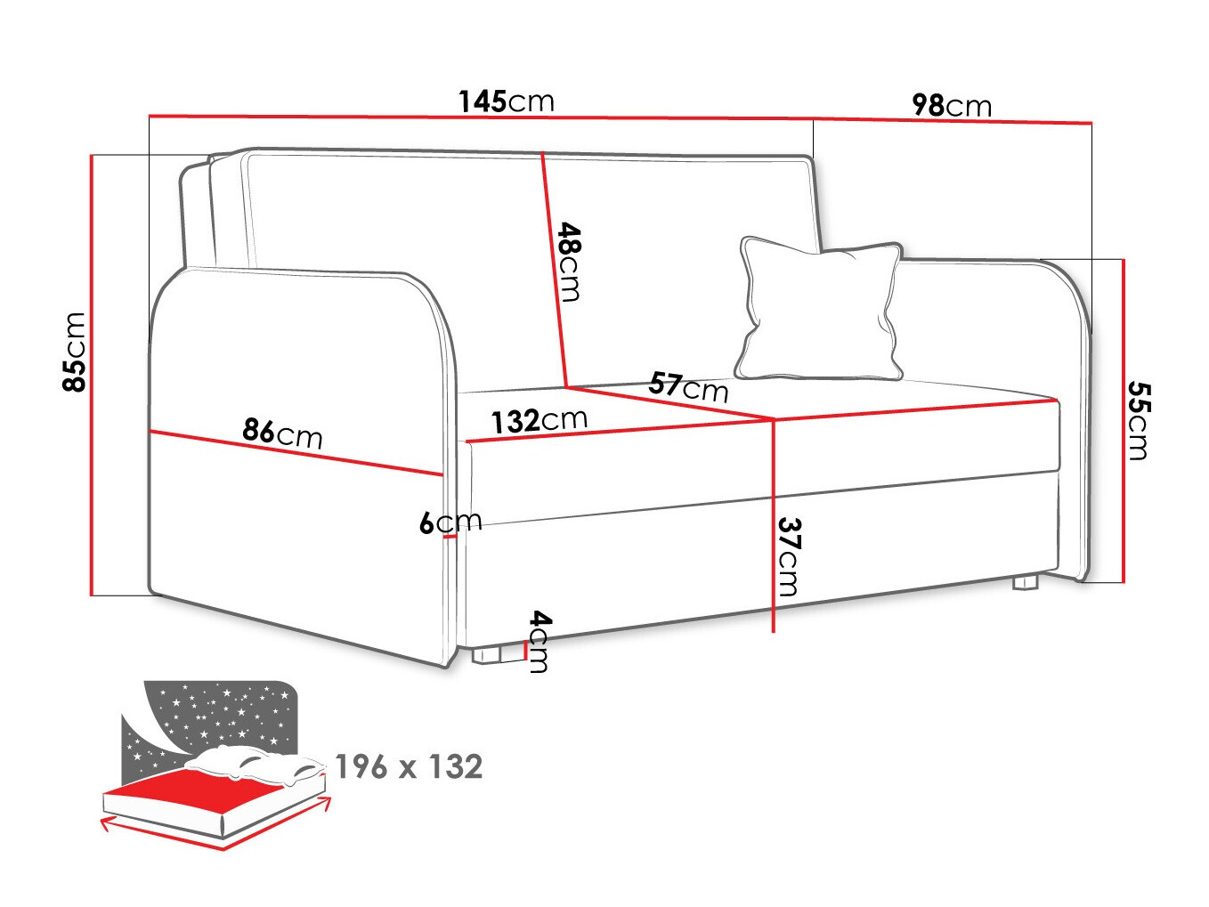 Slaapbank Columbus 123 (Again 11)