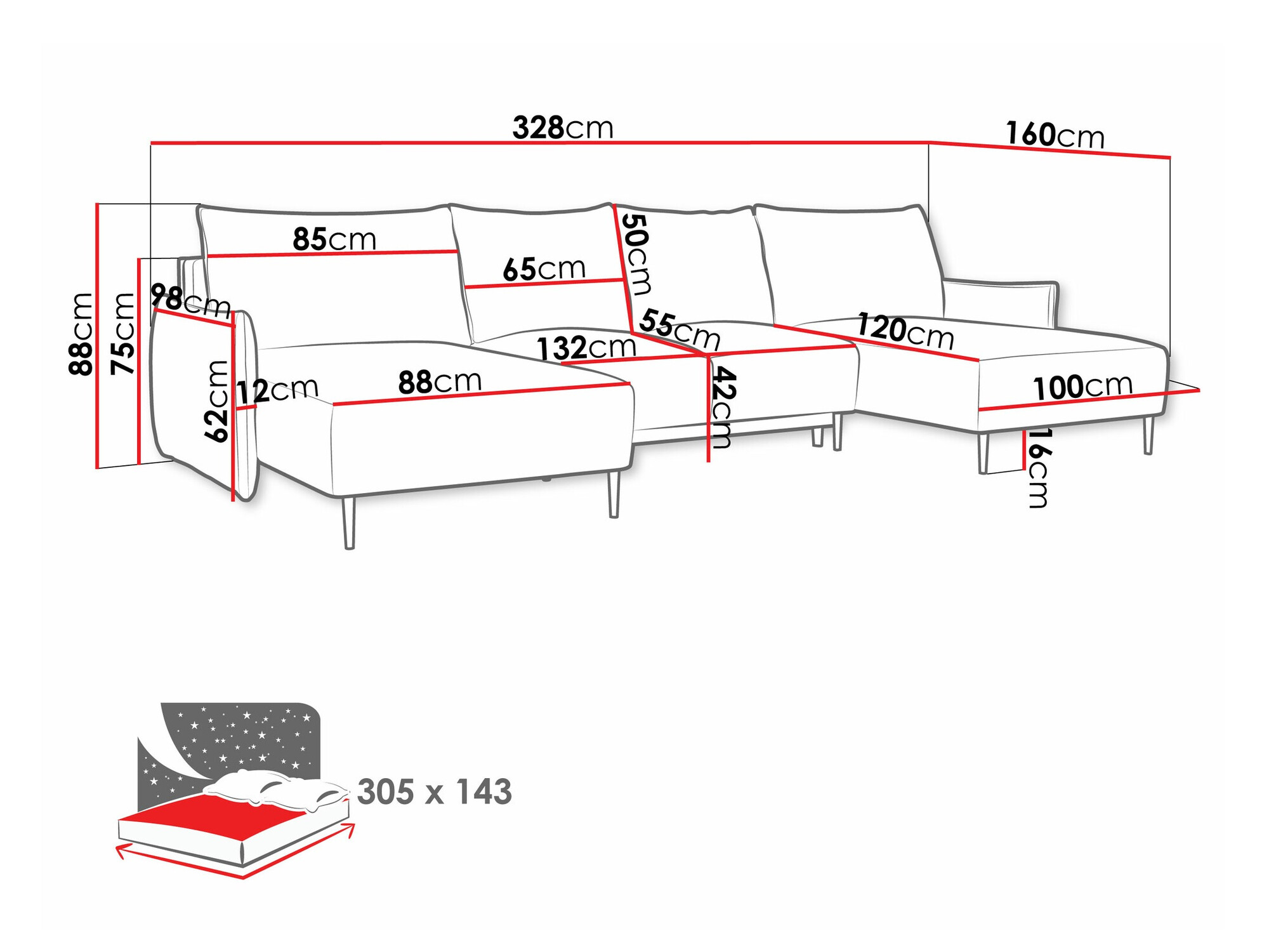 Hoekbank Columbus 223 (Velo 623)