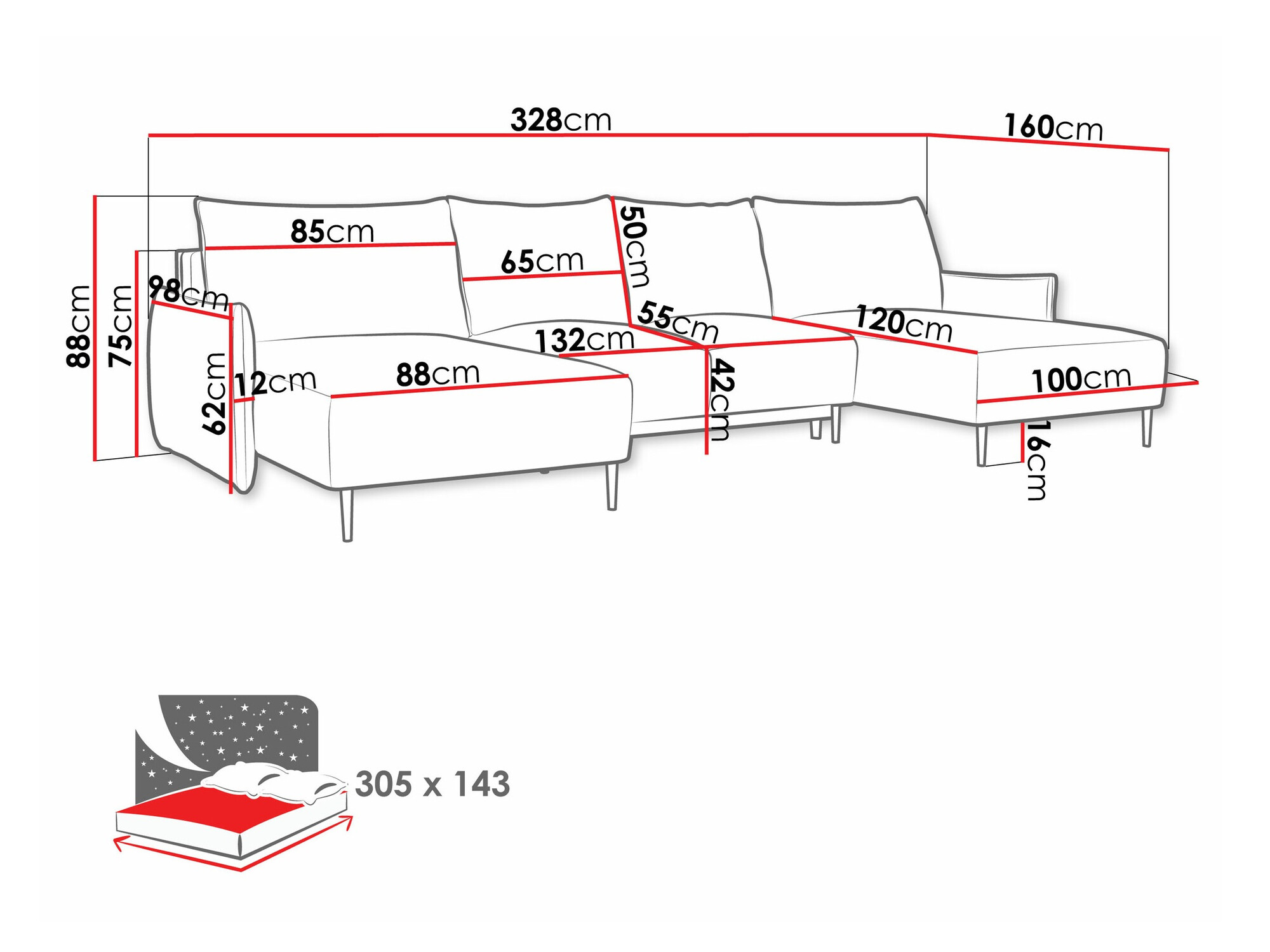 Hoekbank Columbus 223 (Velo 633)