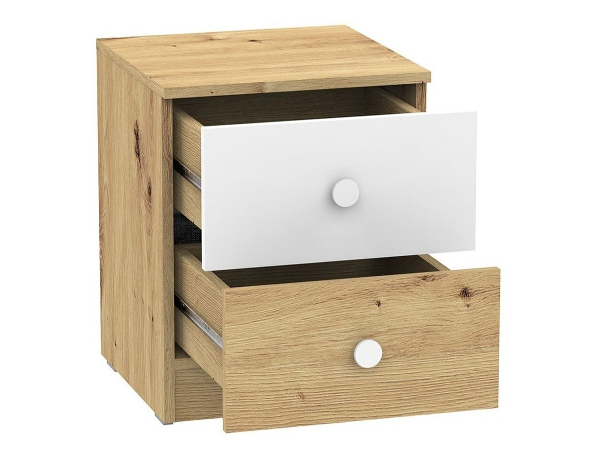Nachtkastje Almira 108 (Artisan eiken + Grijs)