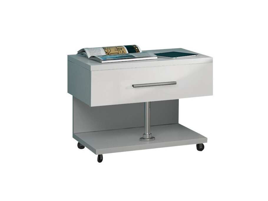 Nachtkastje Campus (Wit + Glanzend wit)