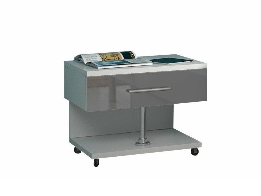 Nachtkastje Salmere 103 (Wit + Grijs met glans)