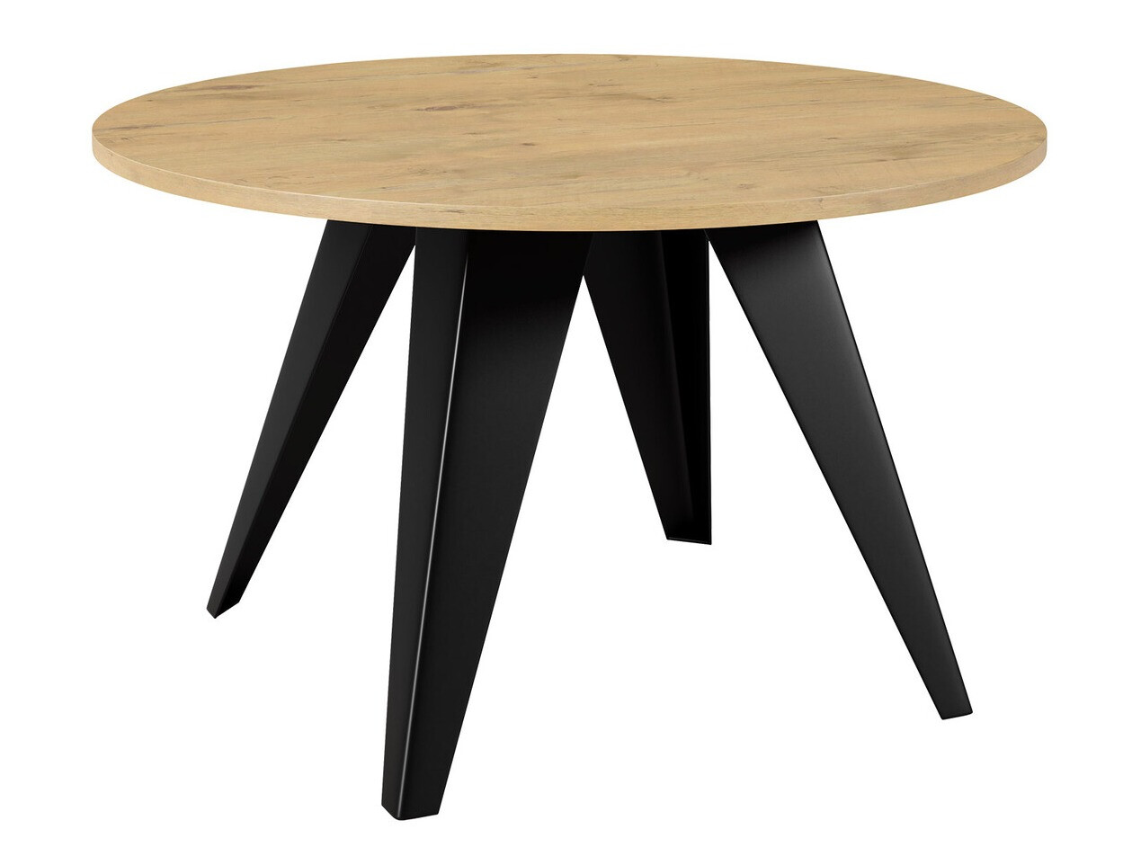 Salontafel Oswego 116 (Zwart + Lancelot-eik)