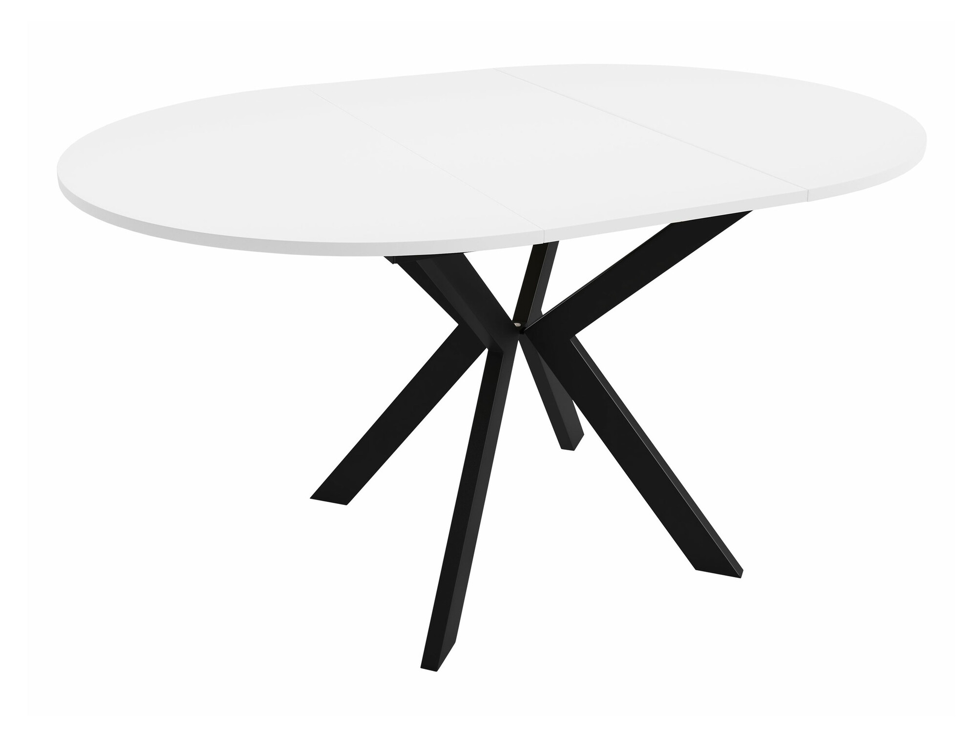Tafel Oswego 112 (Zwart + Wit marmer)