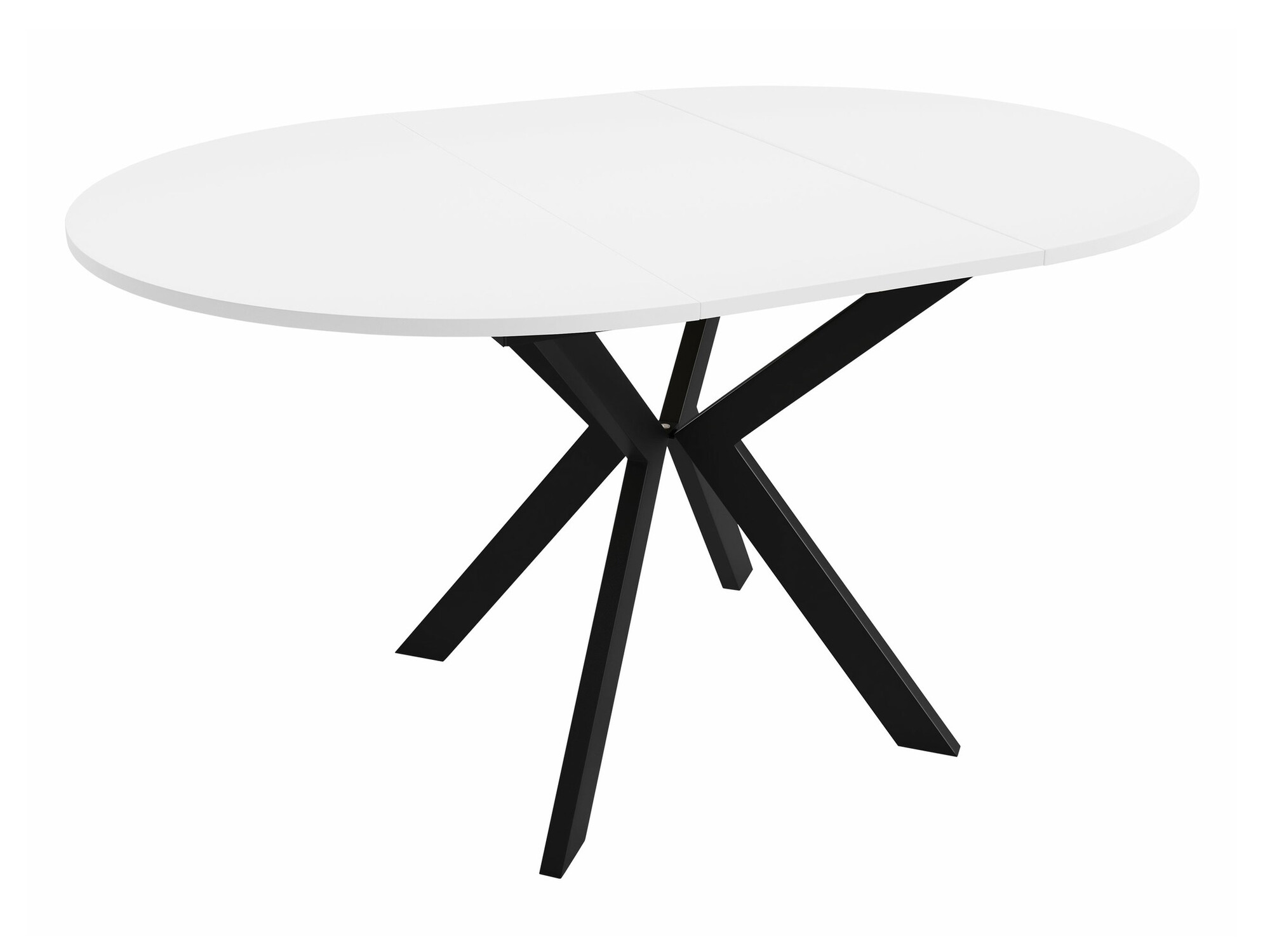 Tafel Oswego 112 (Zwart + Wit)