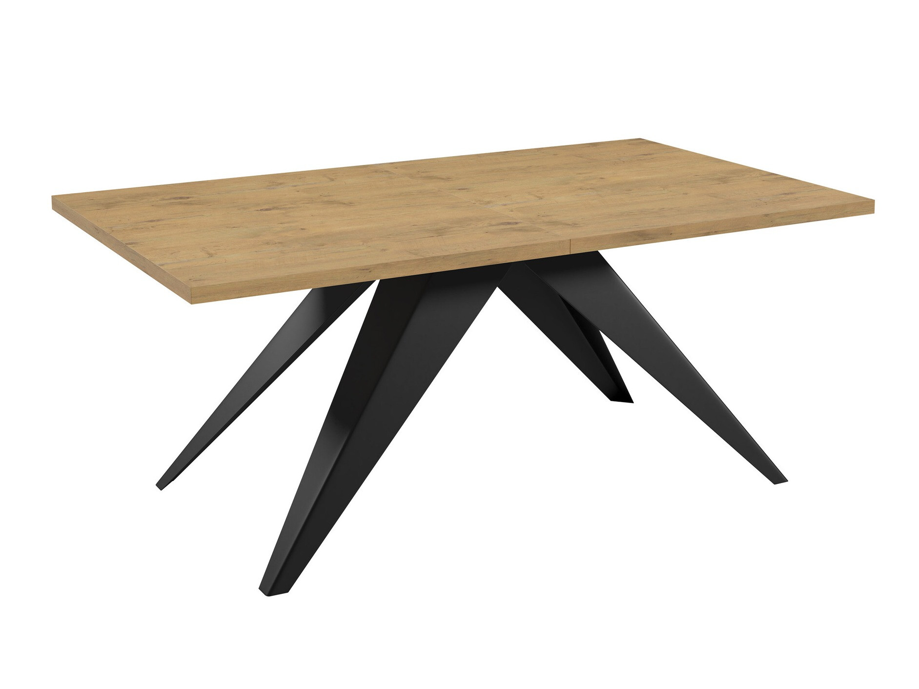 Tafel Oswego 113 (Zwart + Lancelot-eik)