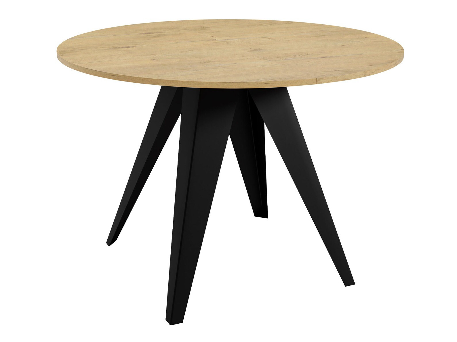 Tafel Oswego 114 (Zwart + Lancelot-eik)