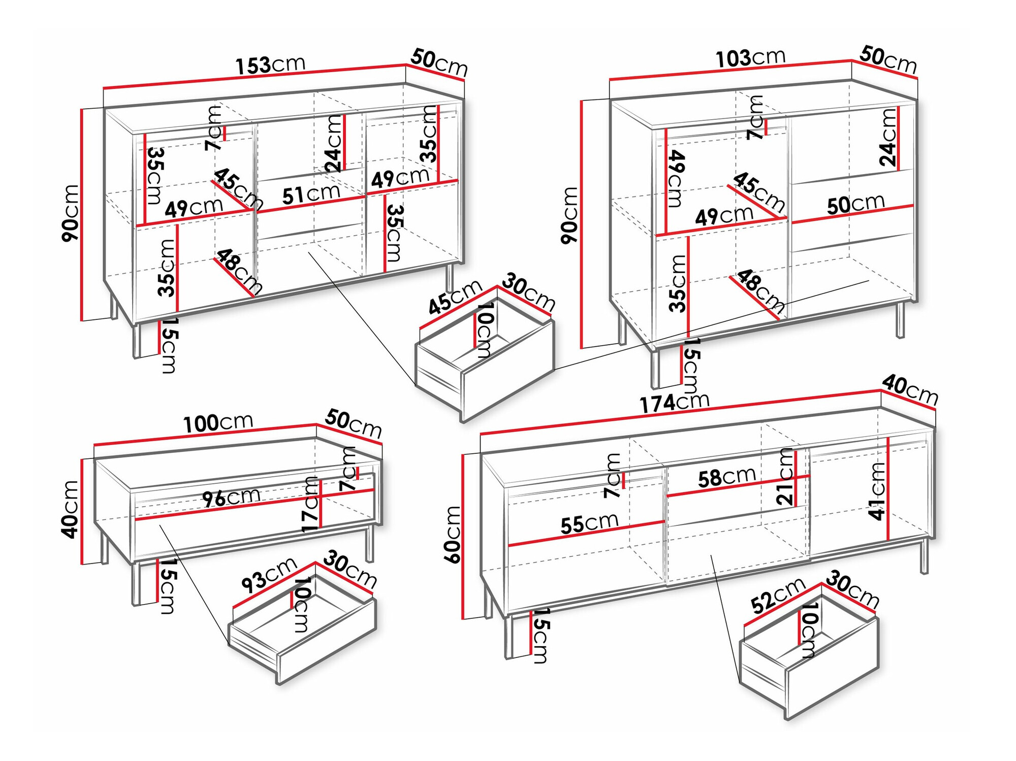 Woonkamerset Comfivo Delruva 106 (Zwart)