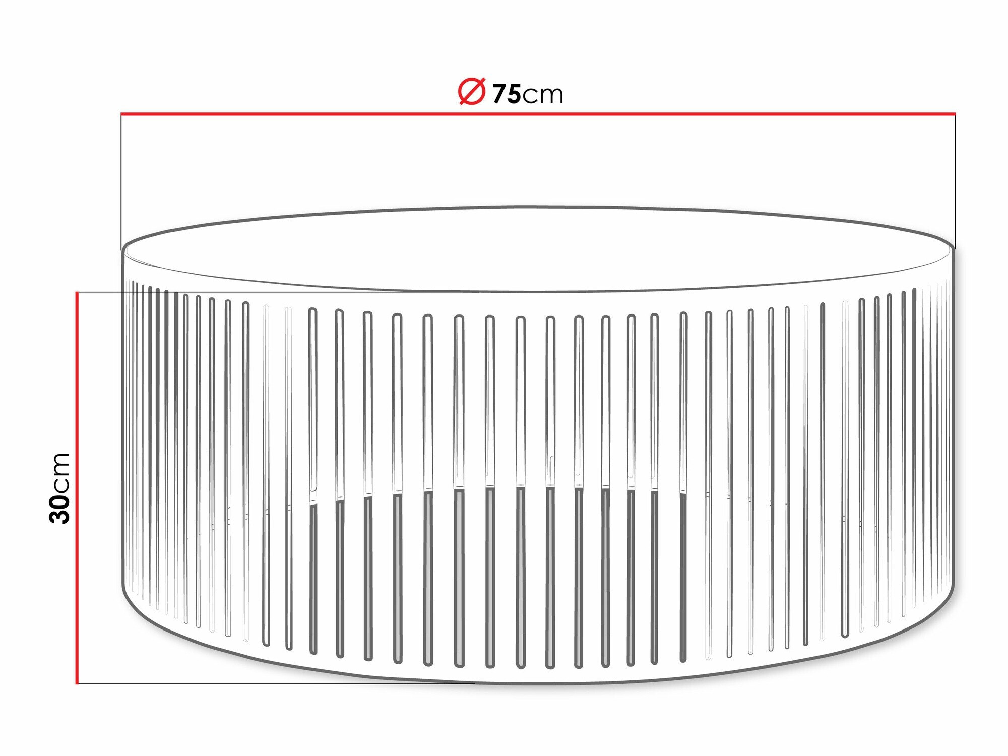 Salontafel Oswego 122 (Wit)
