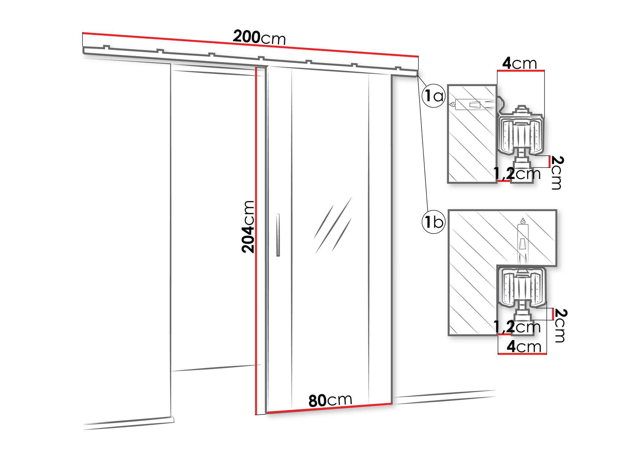 Schuifdeur Hartford 488 (Ambachtelijke gouden eik)